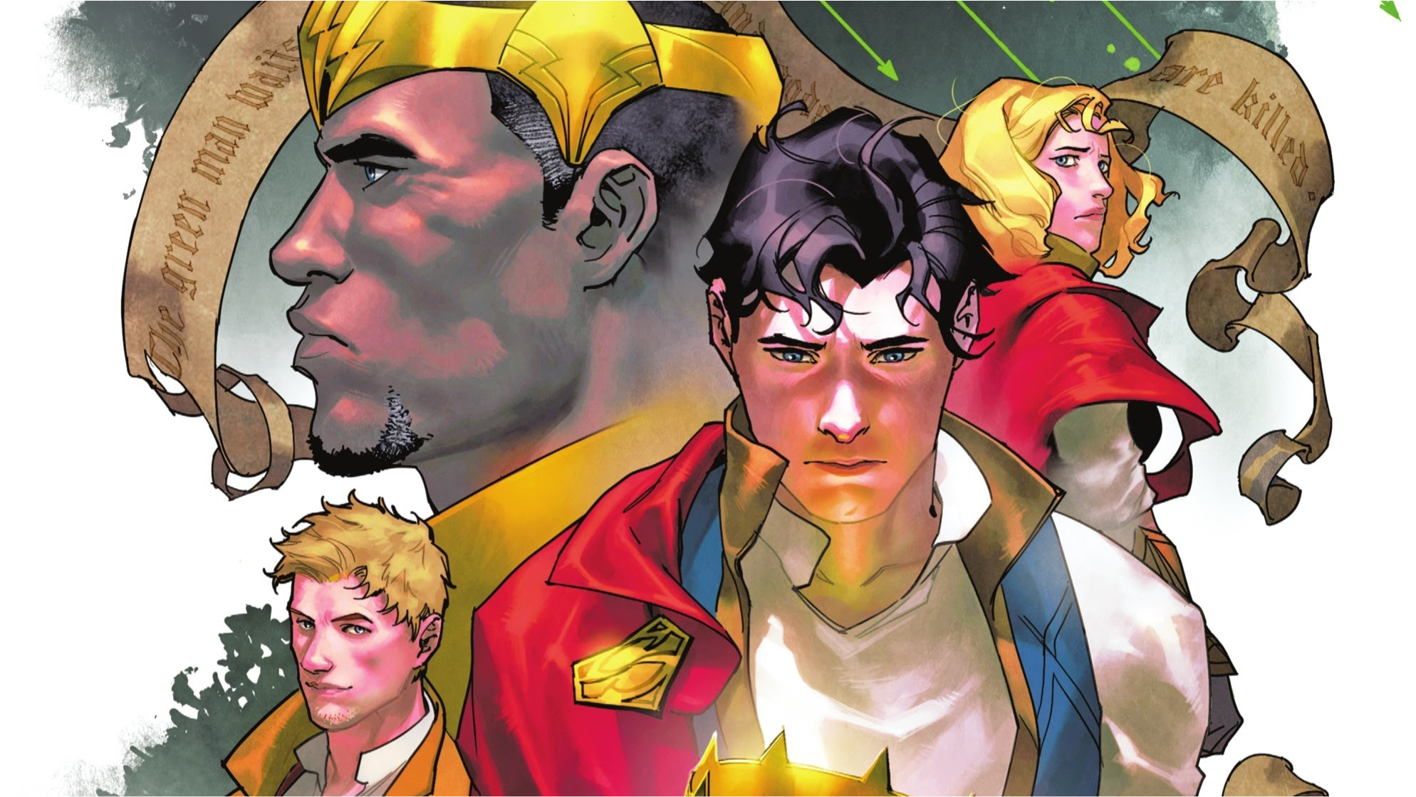 Superman and other DC characters HD Wallpaper