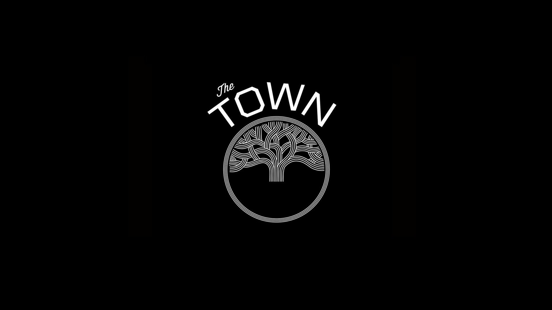 The Town logo with tree HD Wallpaper