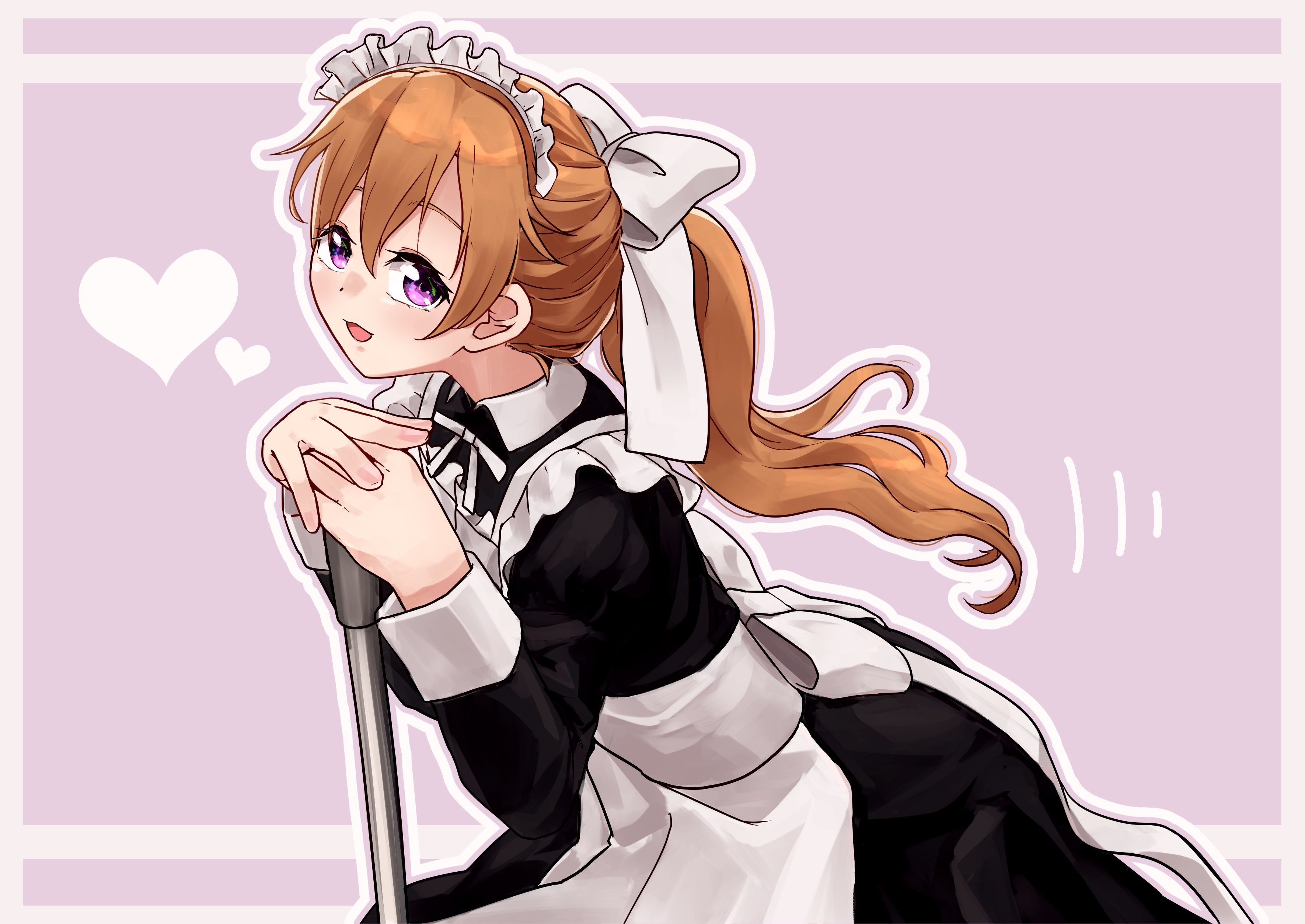 Kanata Konoe in maid costume HD Wallpaper