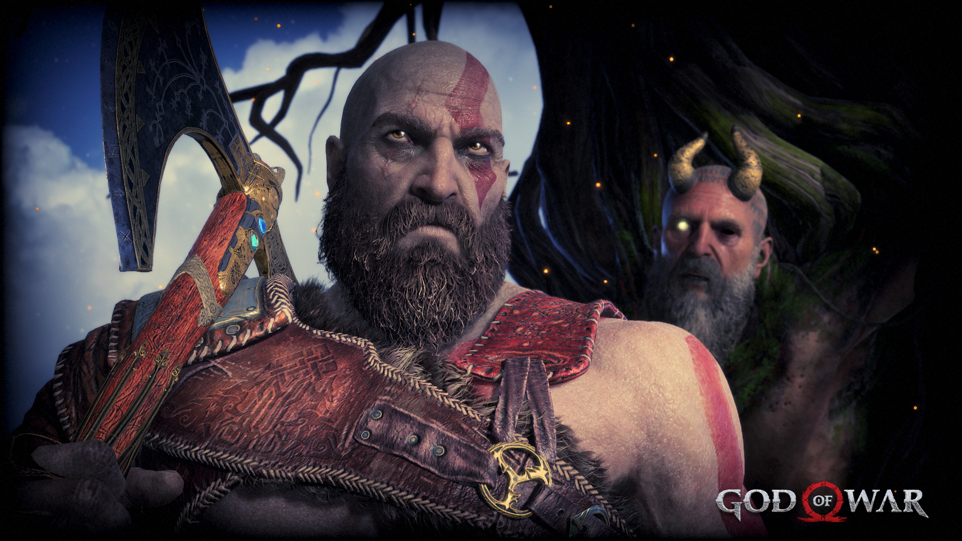Kratos and Mimir from God of War HD Wallpaper