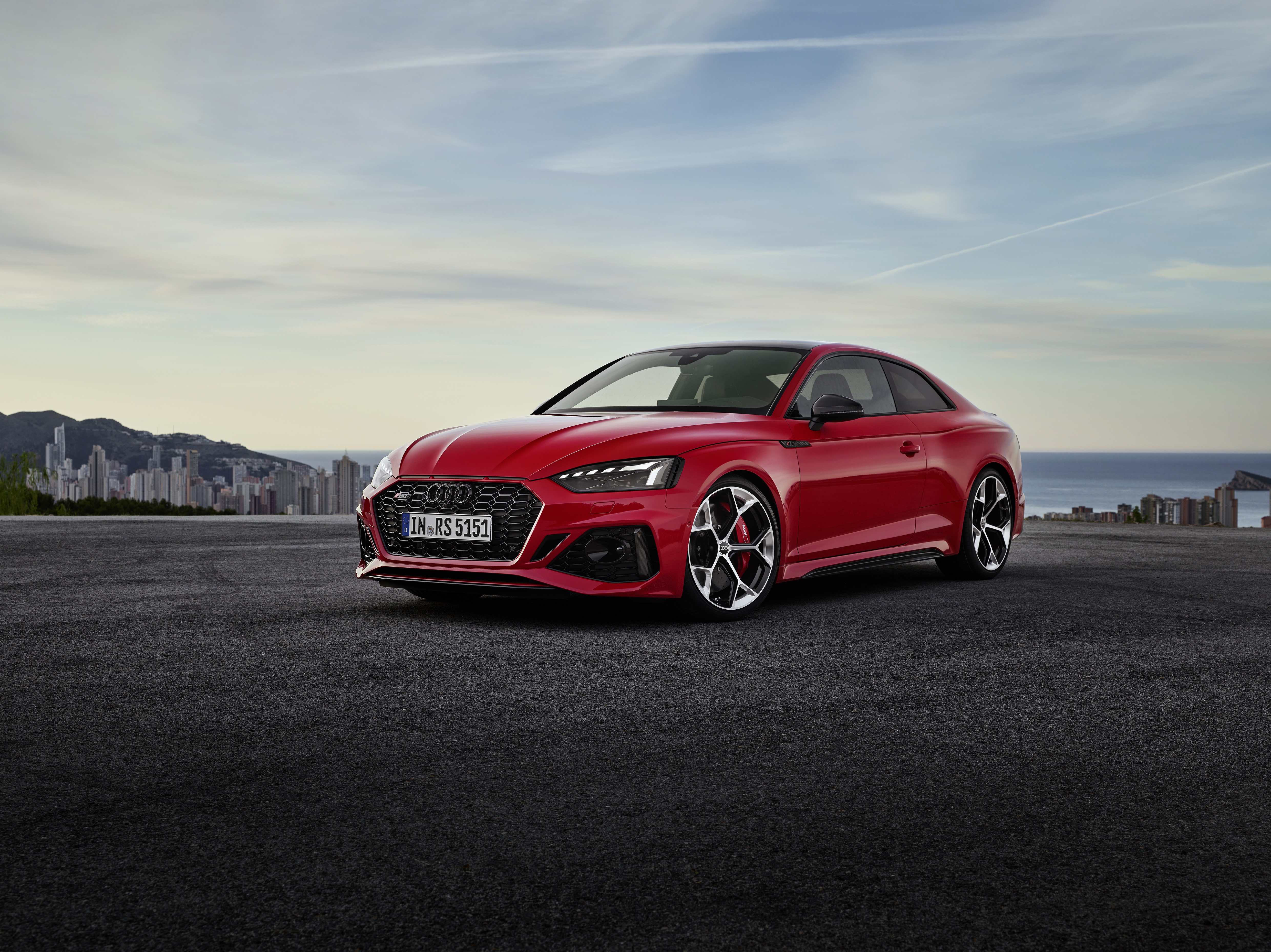 Red Audi RS5 Coupe 4K HD Wallpaper