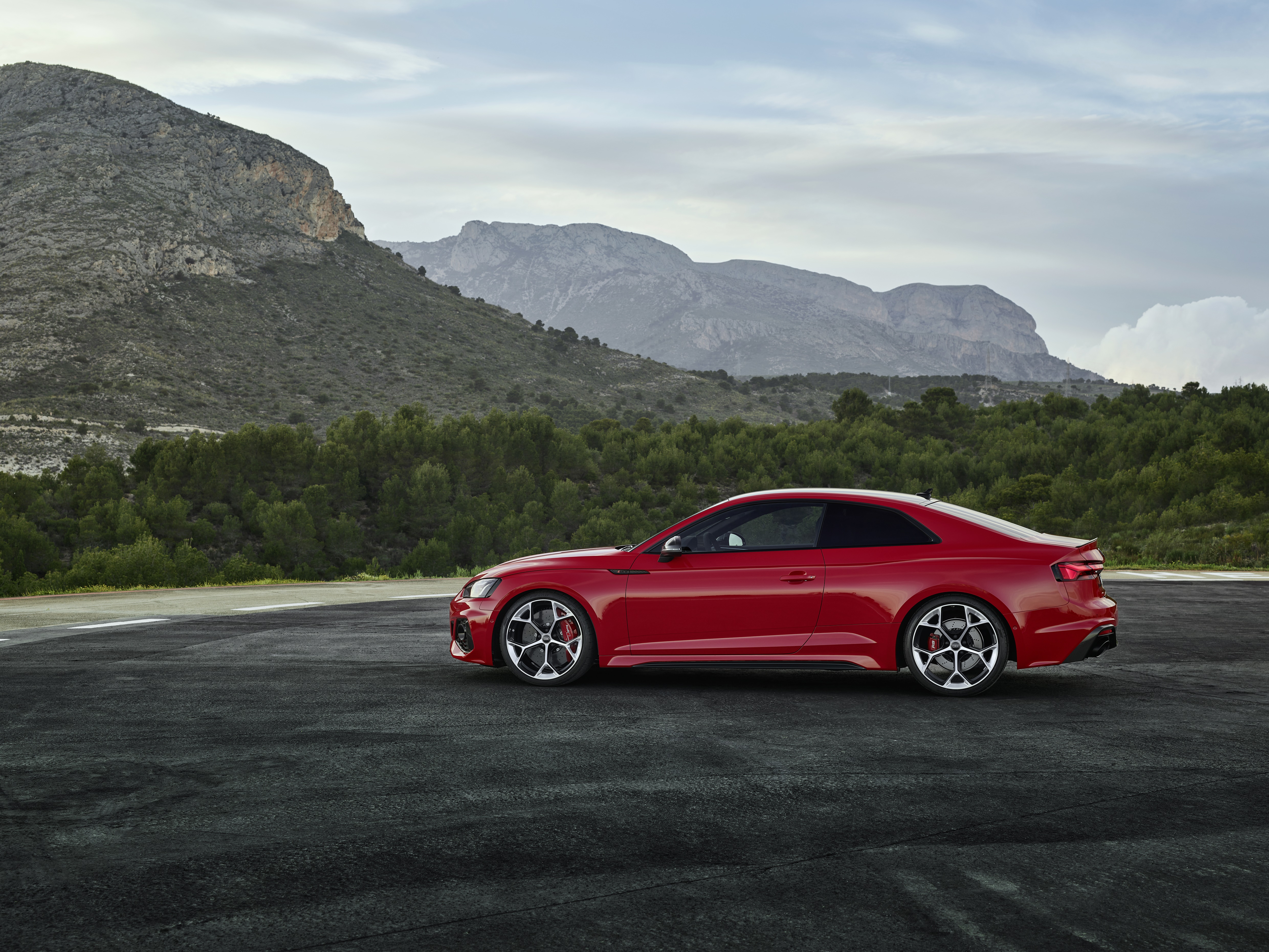 Red Audi RS5 Coupe 4K HD Wallpaper