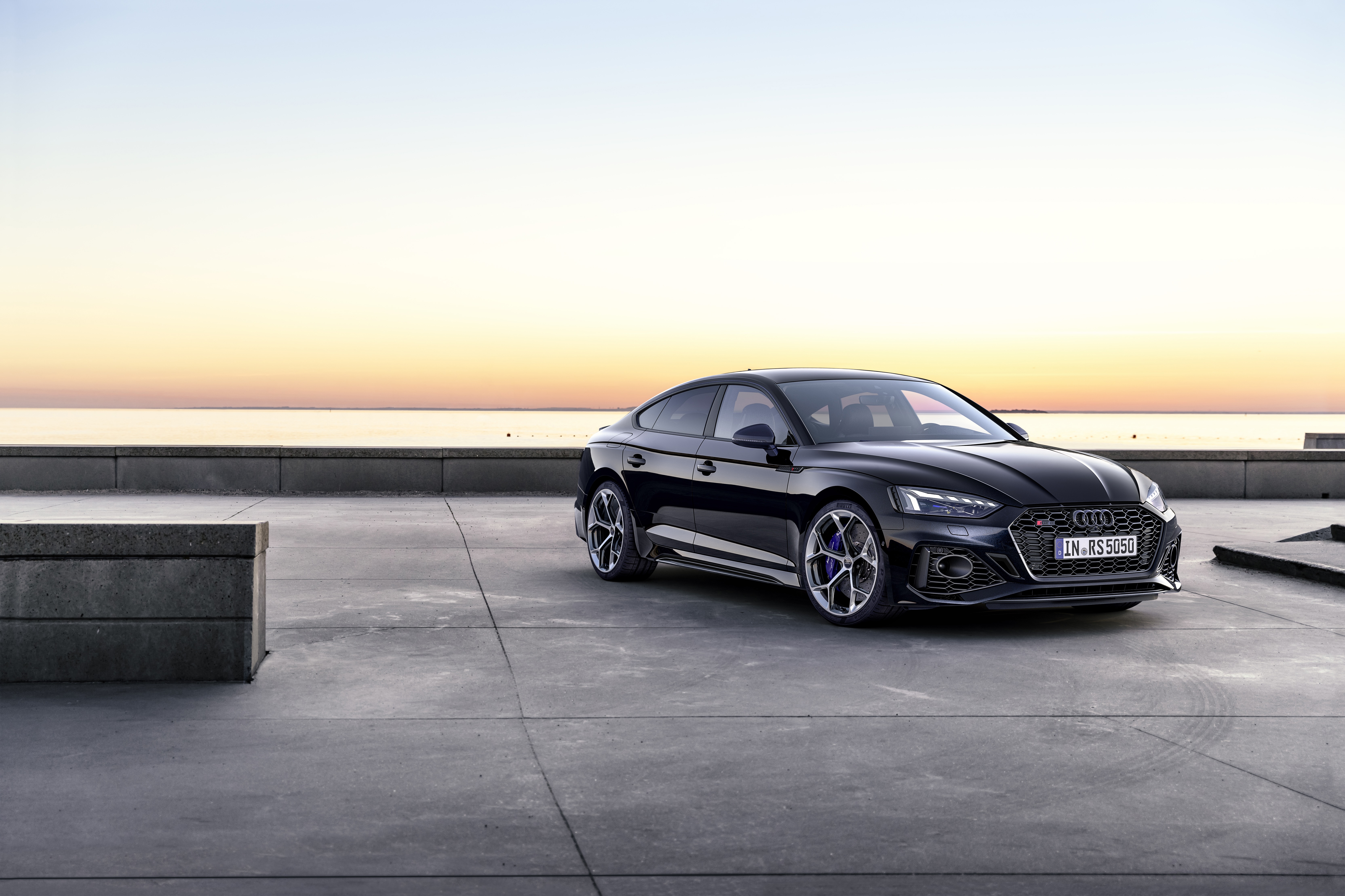 Black Audi RS5 Sportback 4K HD Wallpaper