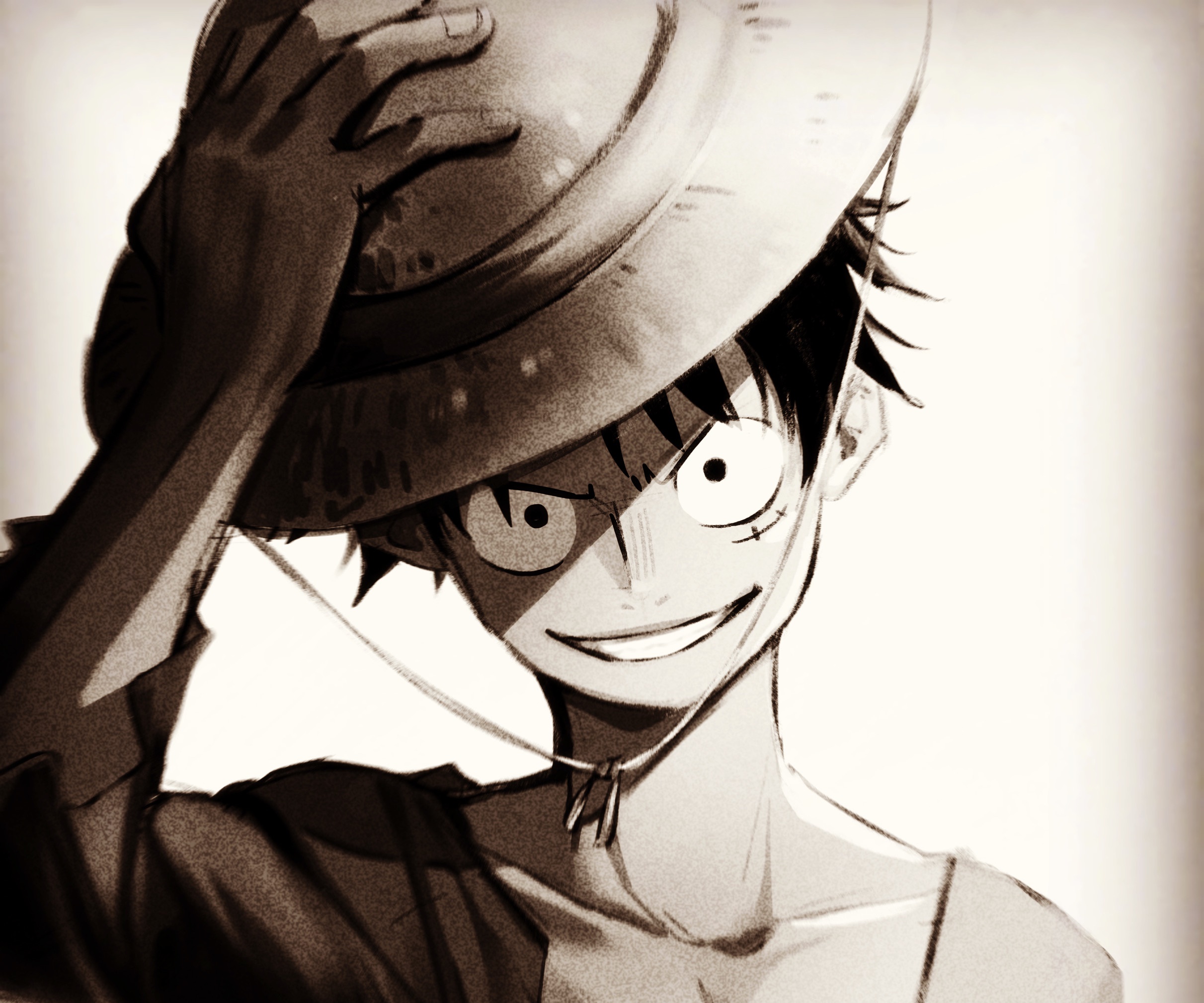 Monkey D. Luffy from One Piece smiling HD Wallpaper
