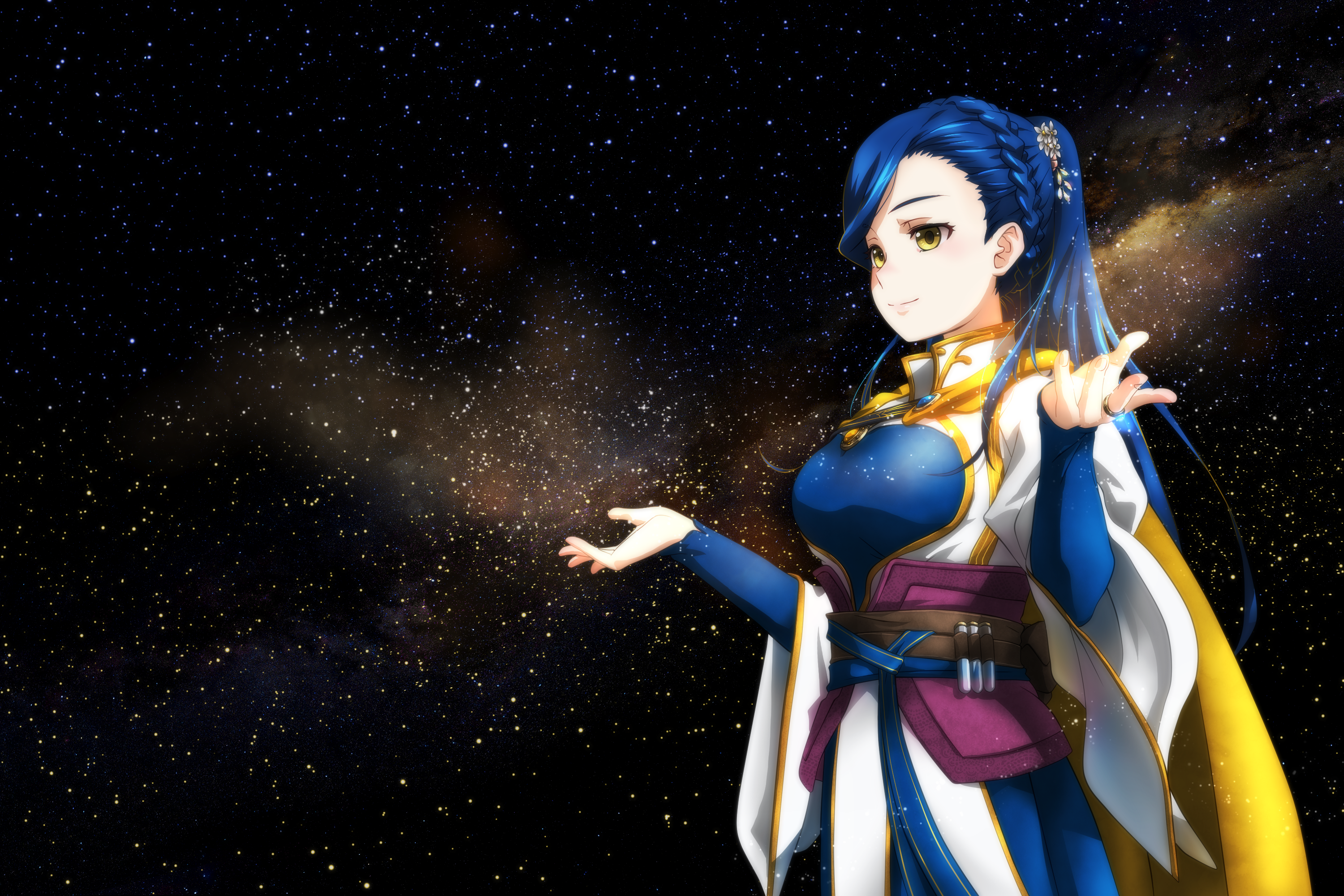 Myne from Ascendance of a Bookworm in space HD Wallpaper