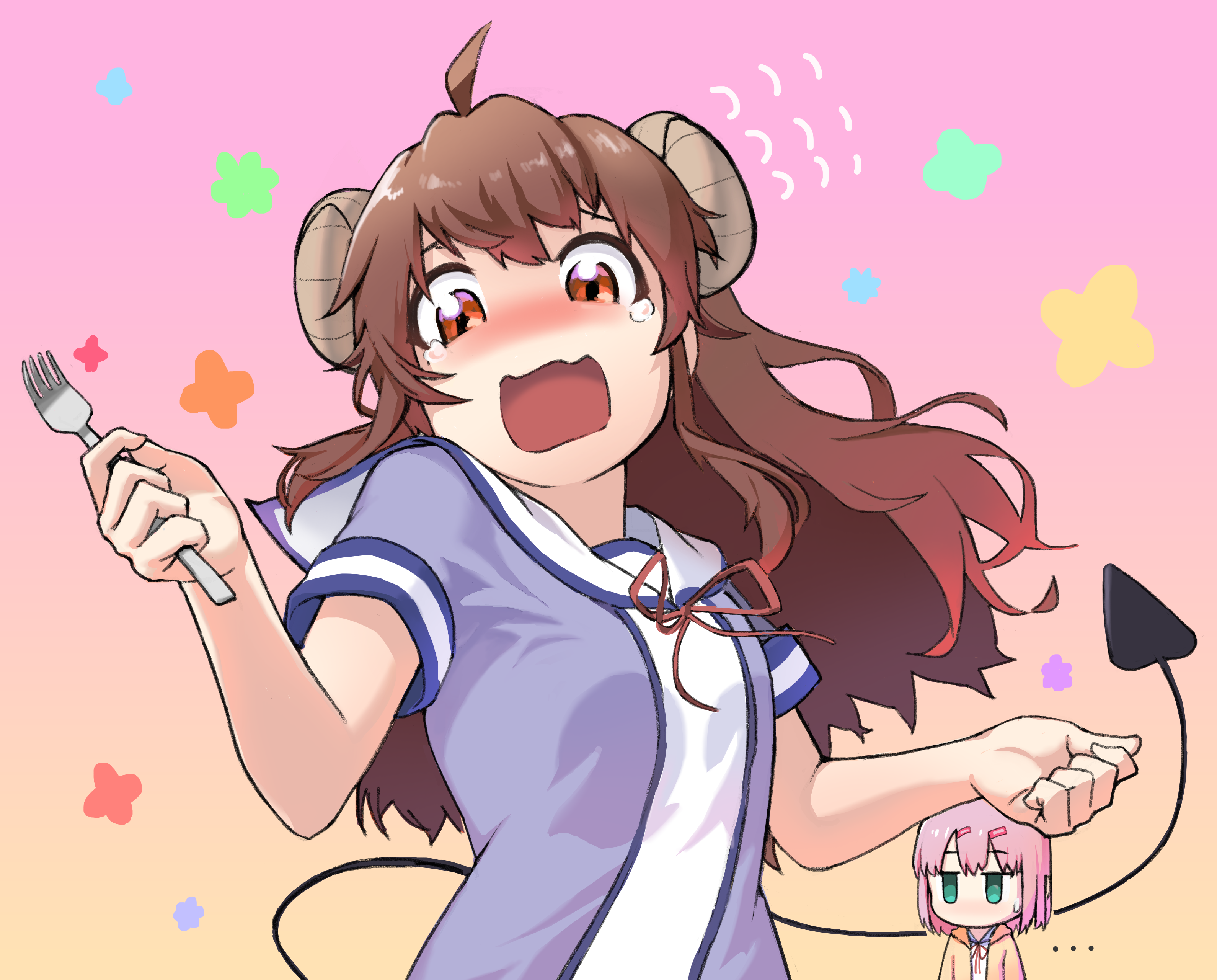 Yuuko Yoshida from The Demon Girl Next Door HD Wallpaper