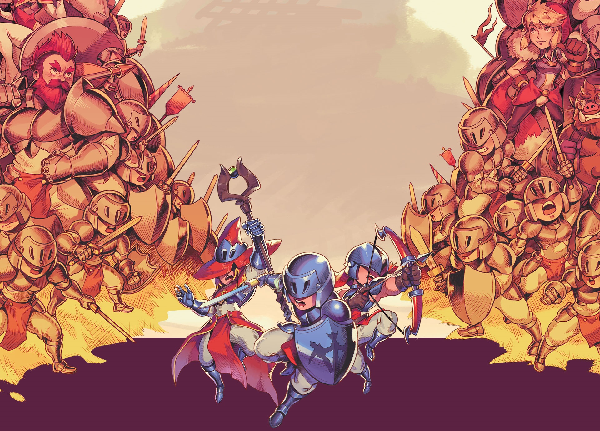 Fantasy soldiers in battle HD Wallpaper