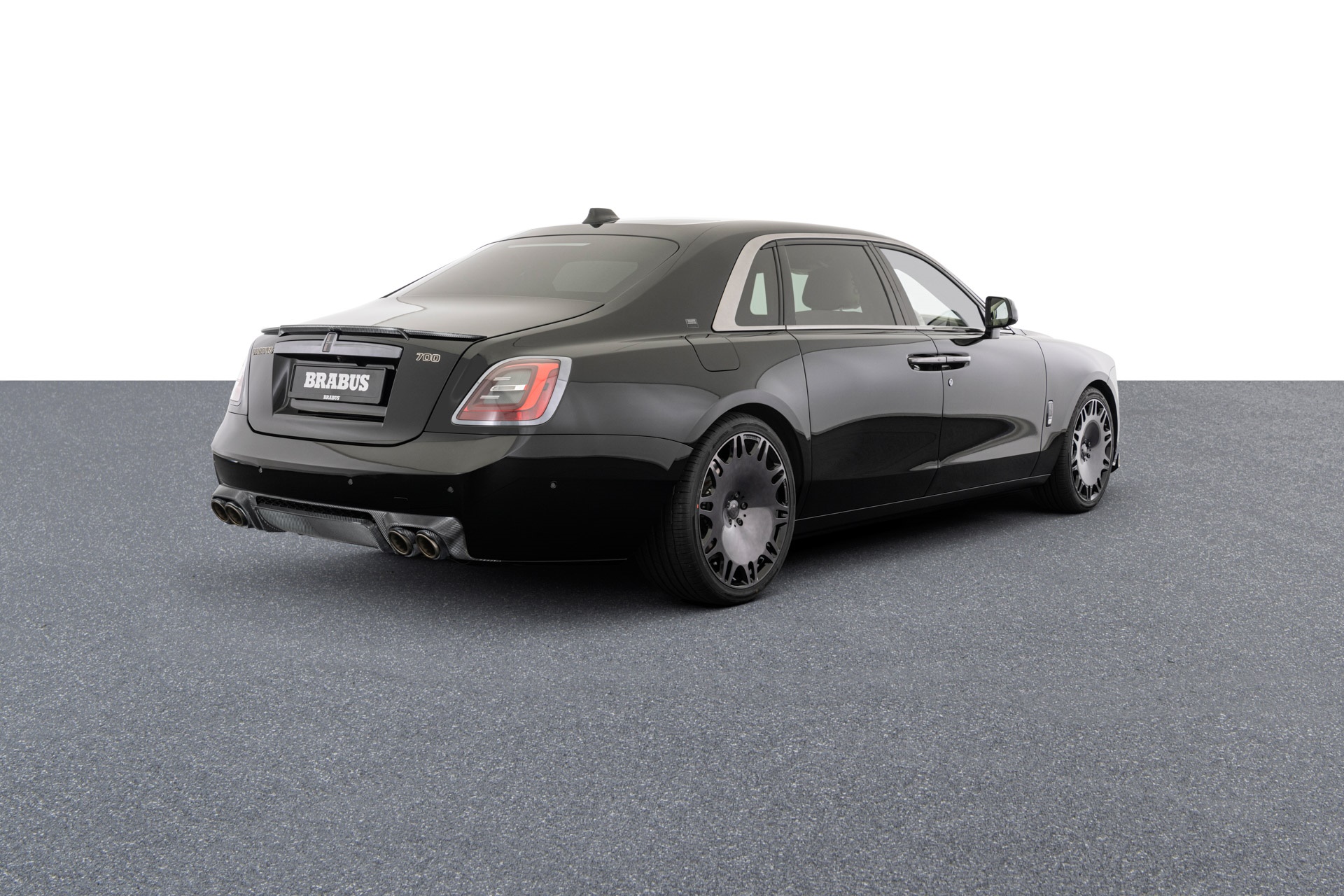 Black Brabus Rolls-Royce Ghost Sedan HD Wallpaper
