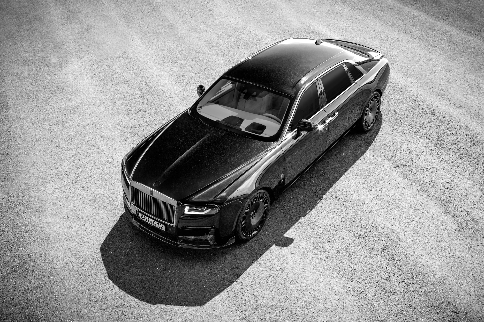 Rolls-Royce Ghost from above HD Wallpaper