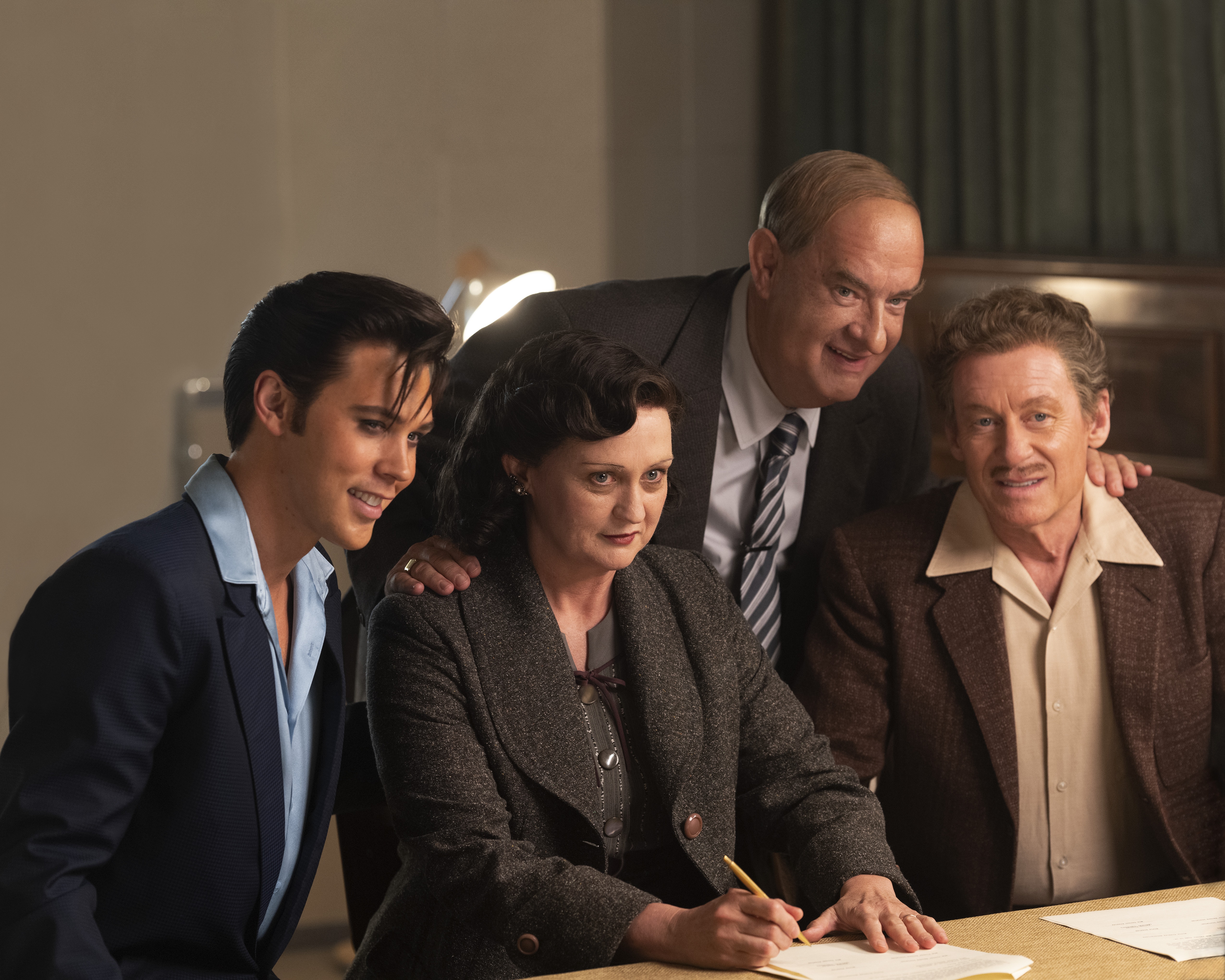 Elvis Presley and his managers HD Wallpaper