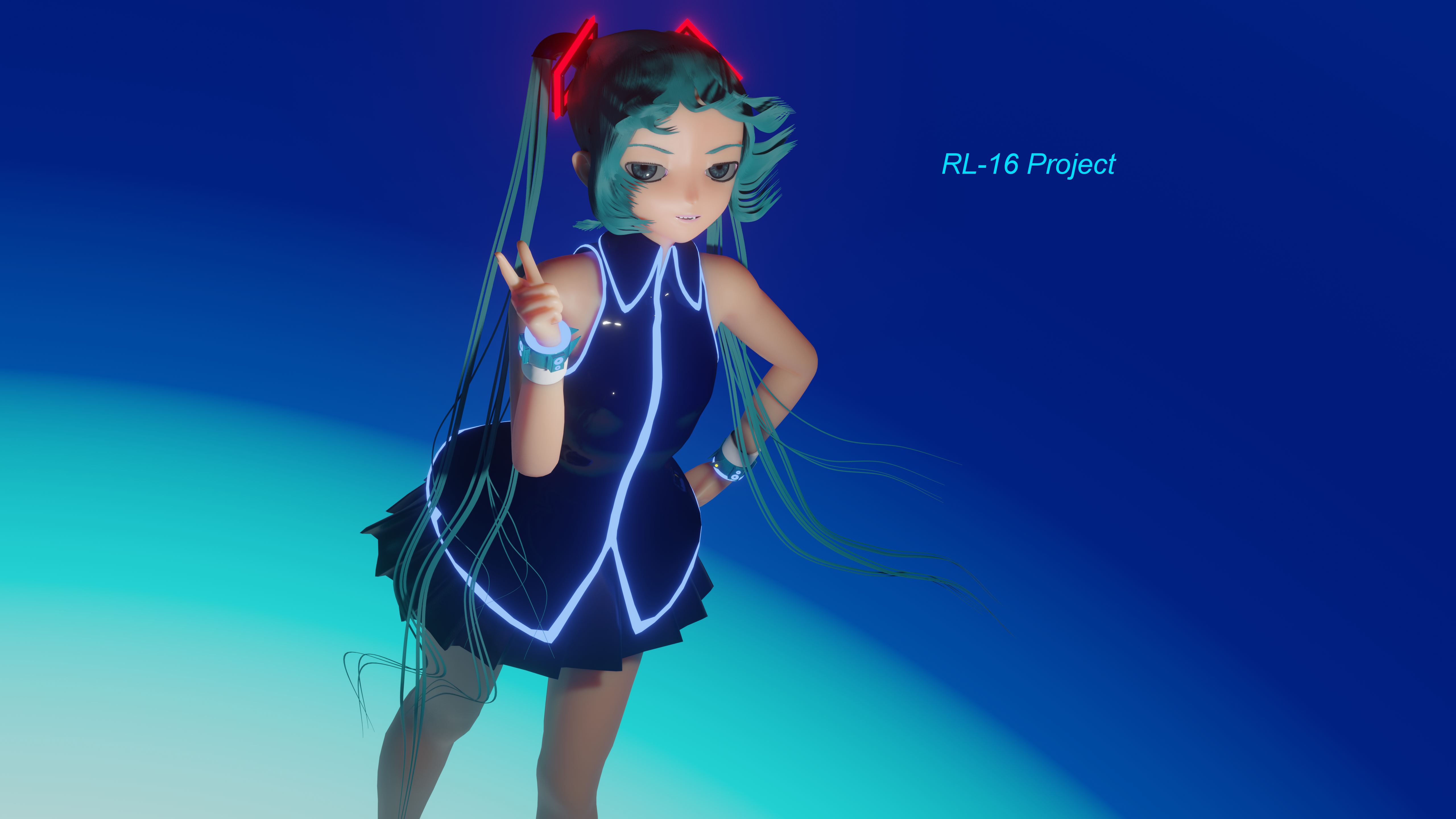 Hatsune Miku from RL-16 Project HD Wallpaper