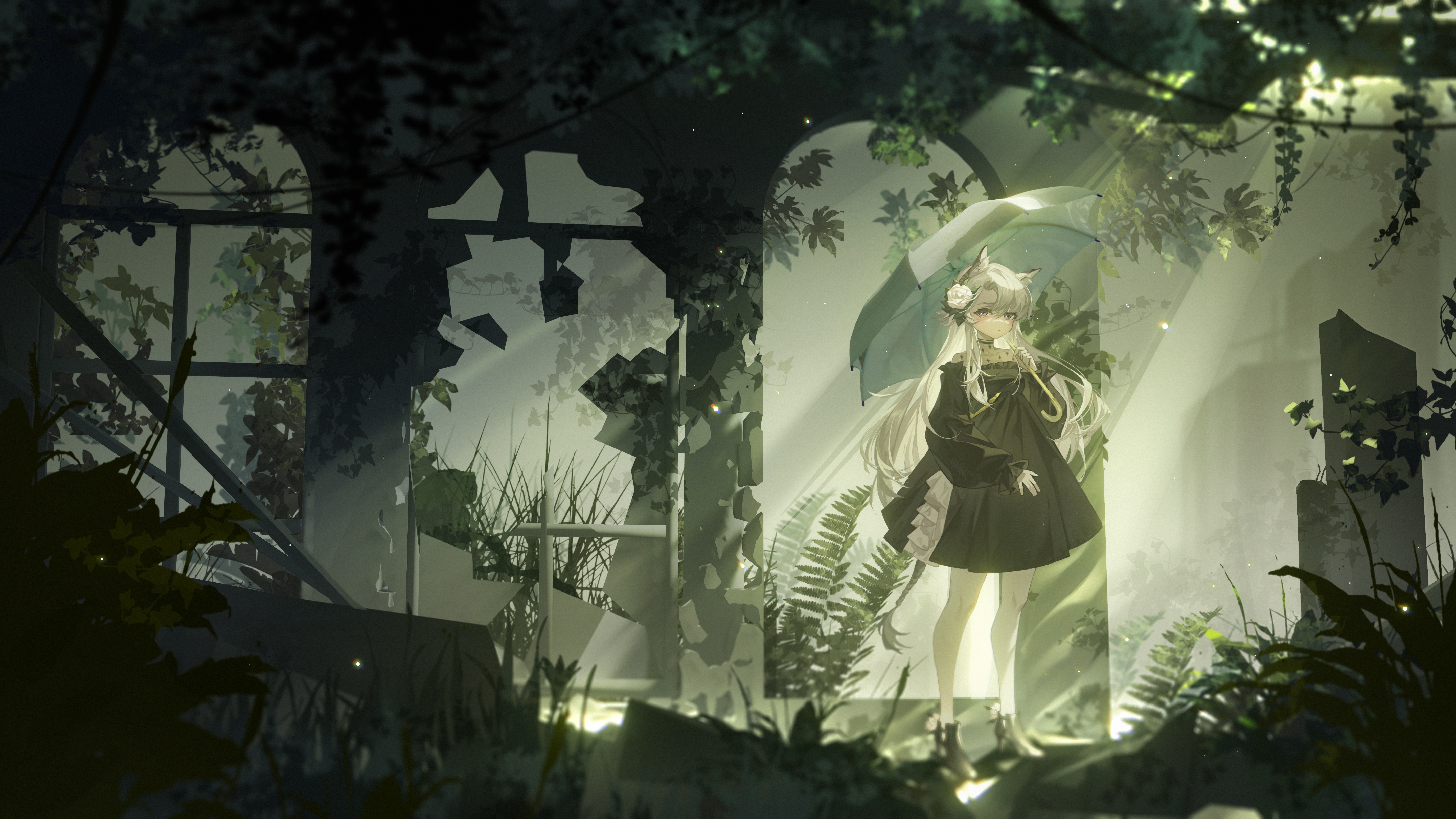 Heavyrain from Arknights 4K HD Wallpaper