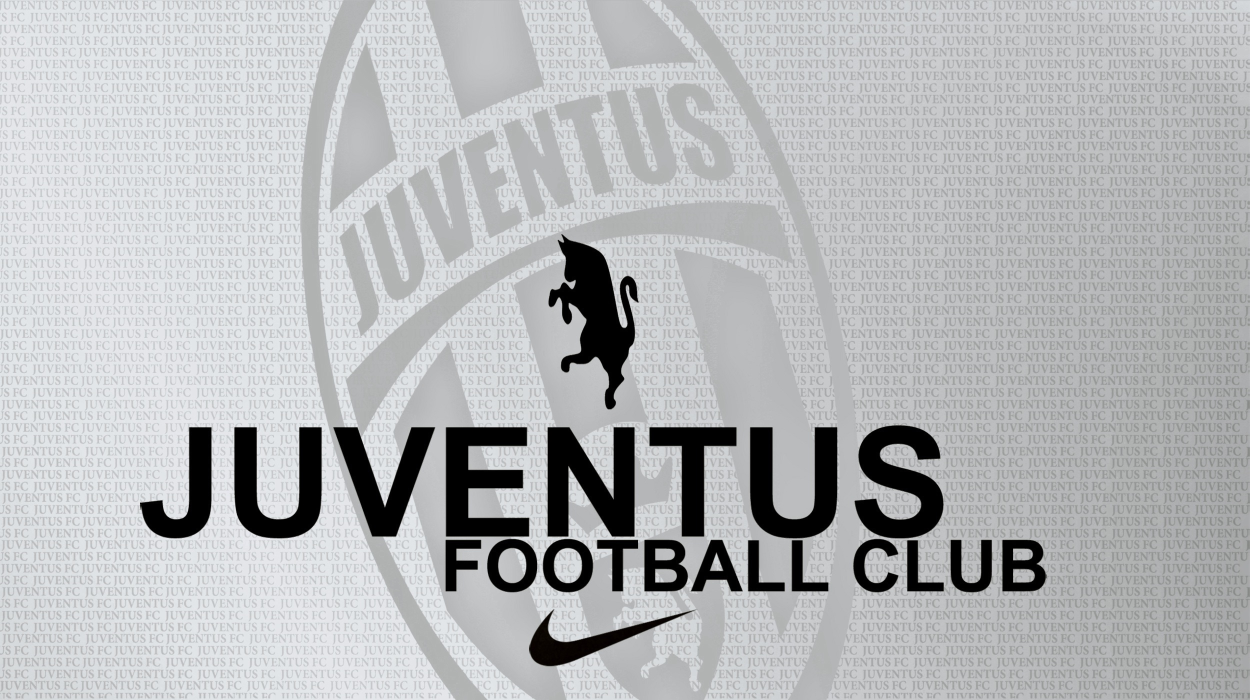 Juventus Football Club logo with bull and Nike logo HD Wallpaper