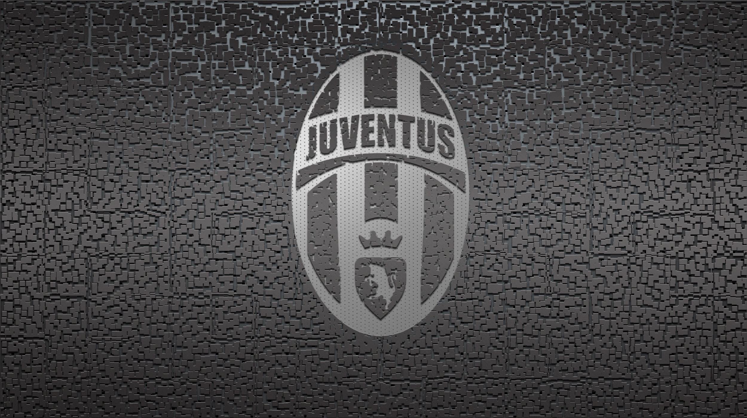Juventus F.C. Logo on Textured Background HD Wallpaper