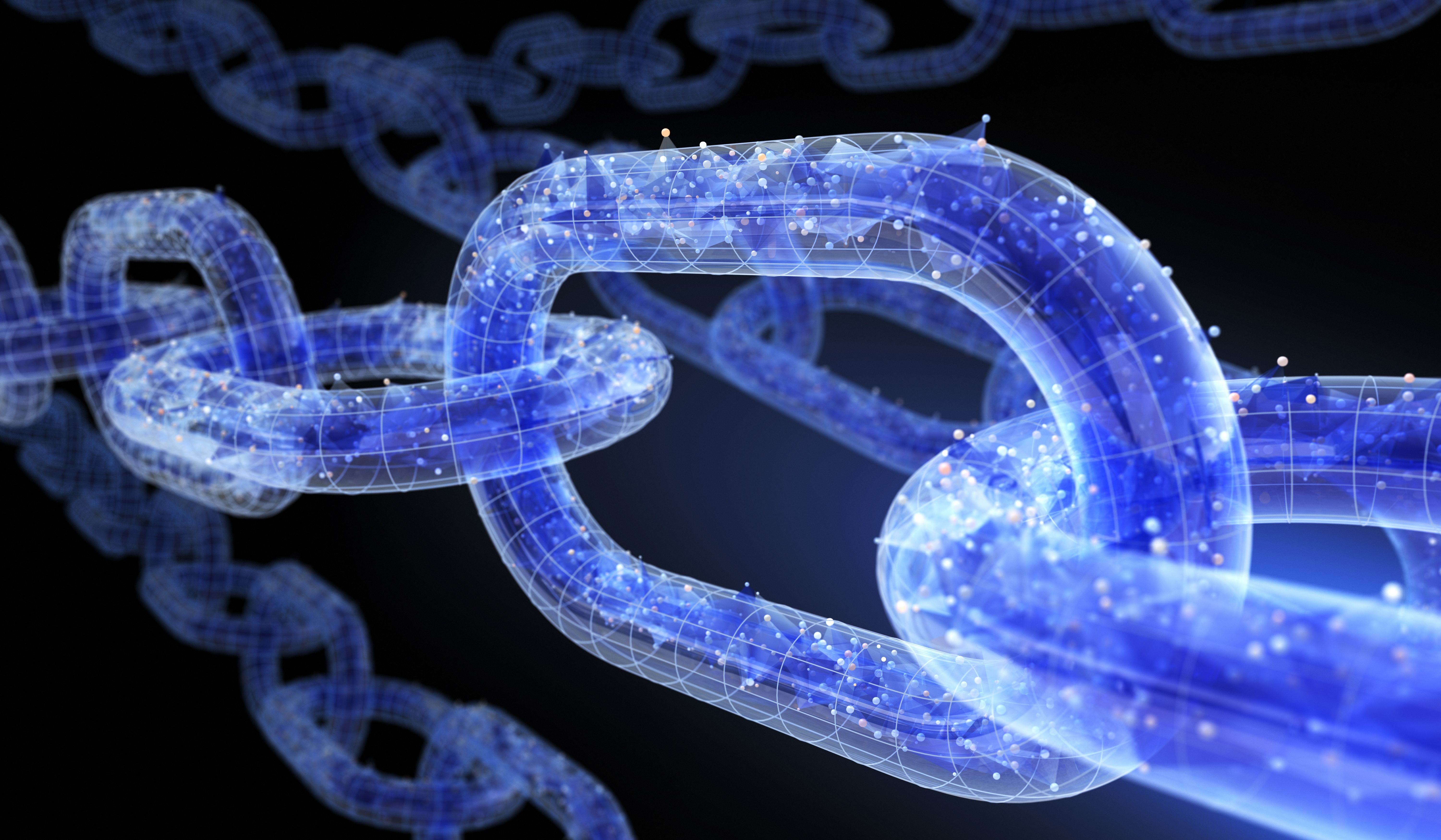 Abstract Blockchain Network 4K HD Wallpaper