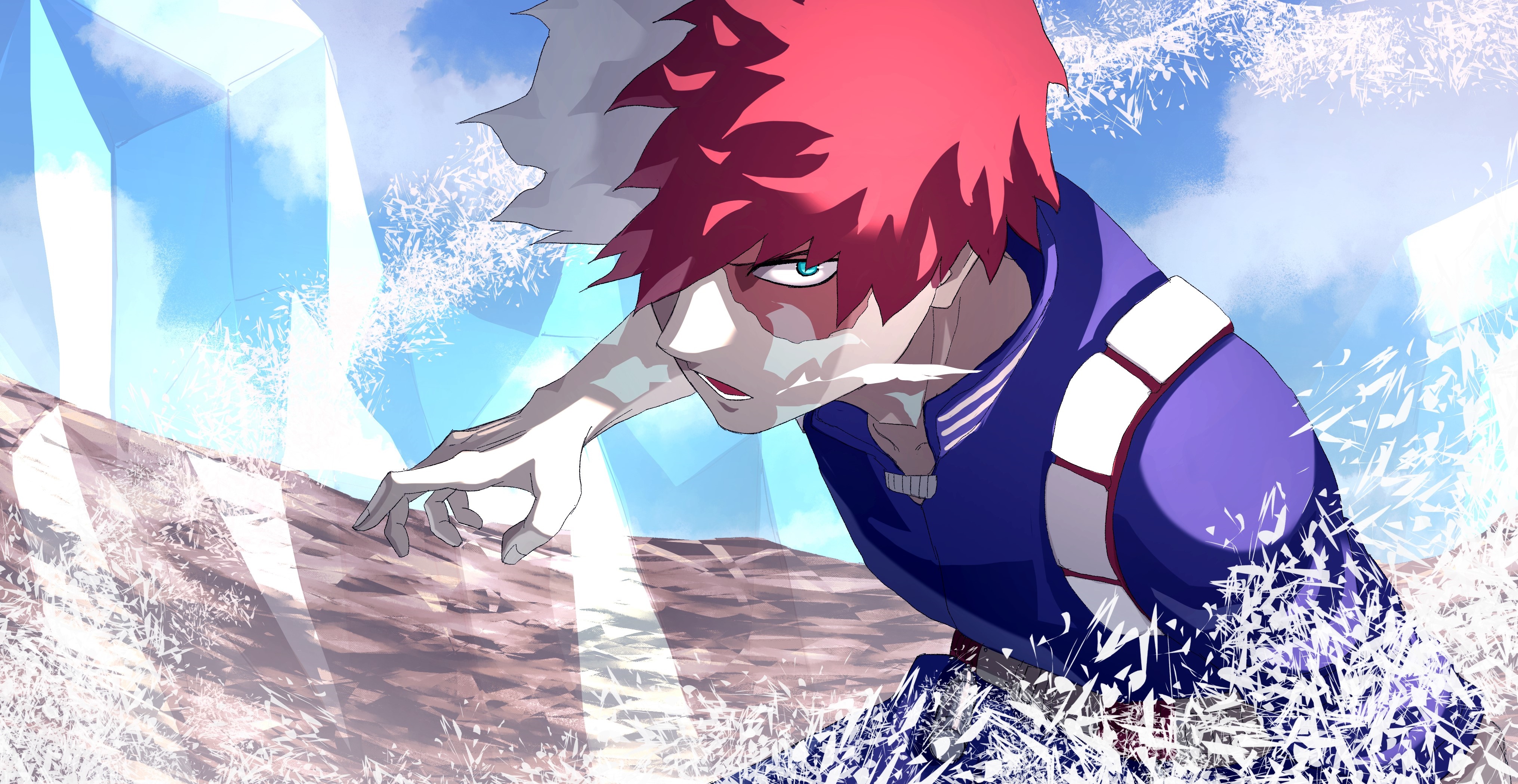 Shoto Todoroki from My Hero Academia HD Wallpaper