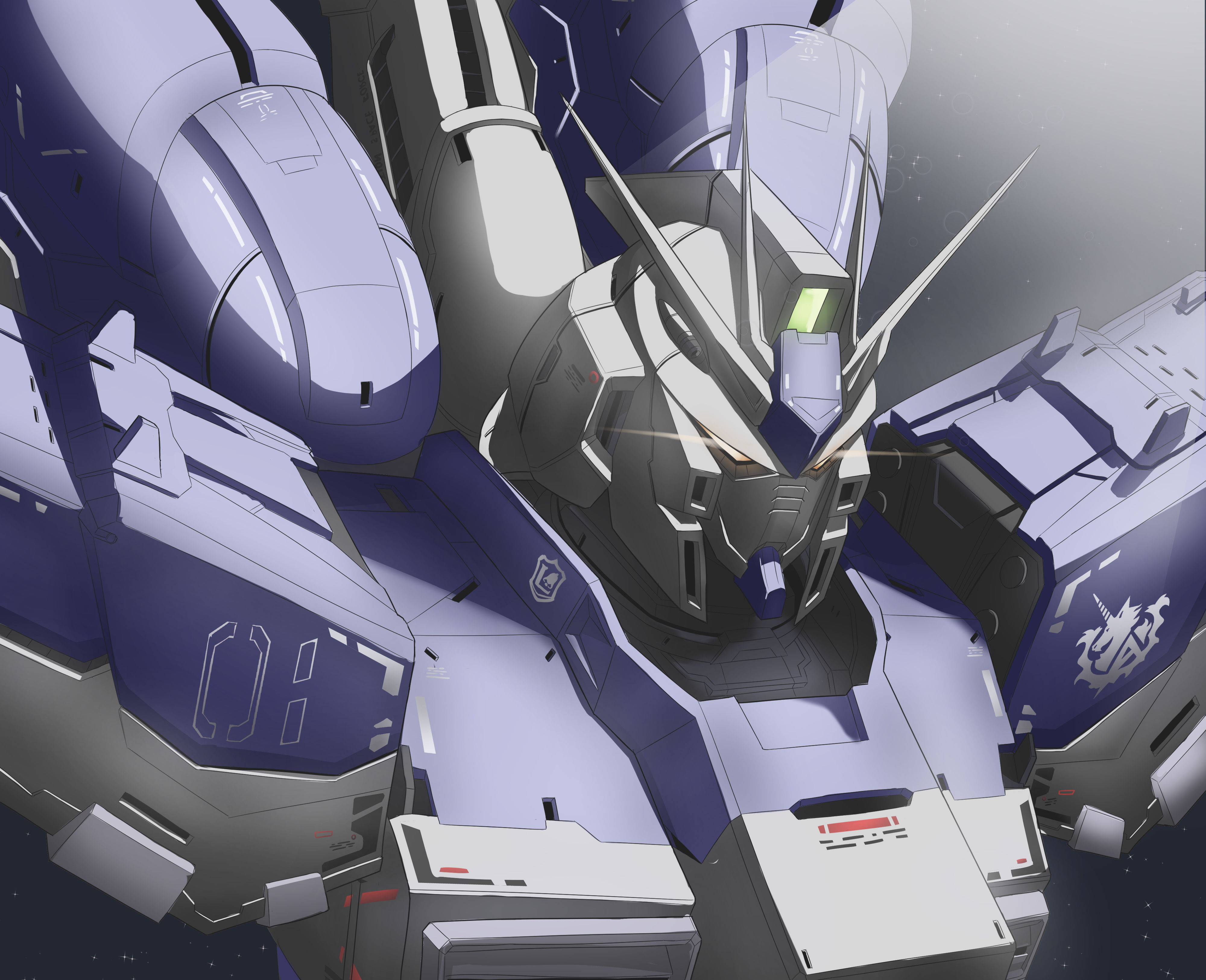 Unicorn Gundam from Mobile Suit Gundam 4K HD Wallpaper