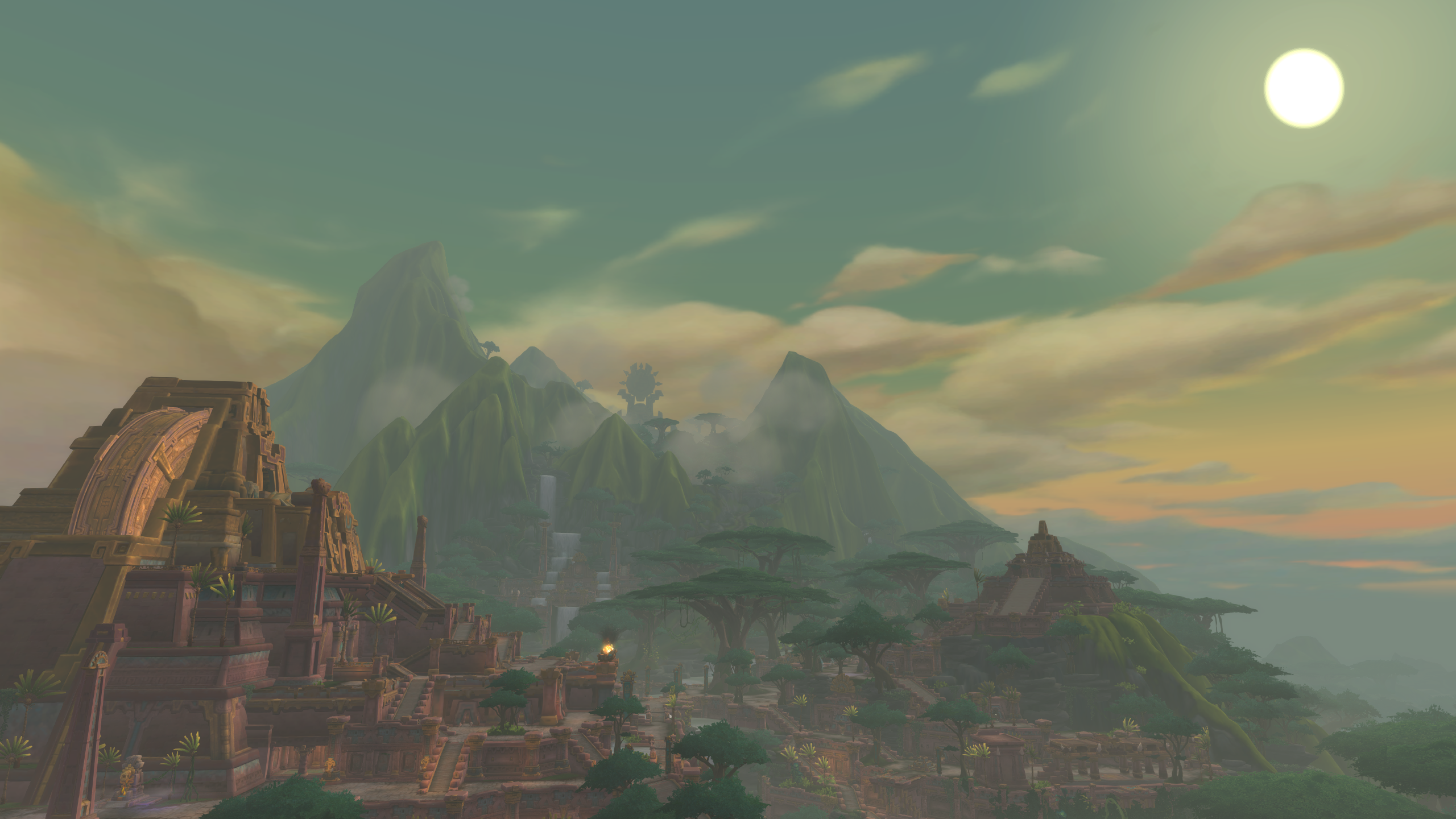 World of Warcraft Zuldazar ancient city landscape HD Wallpaper