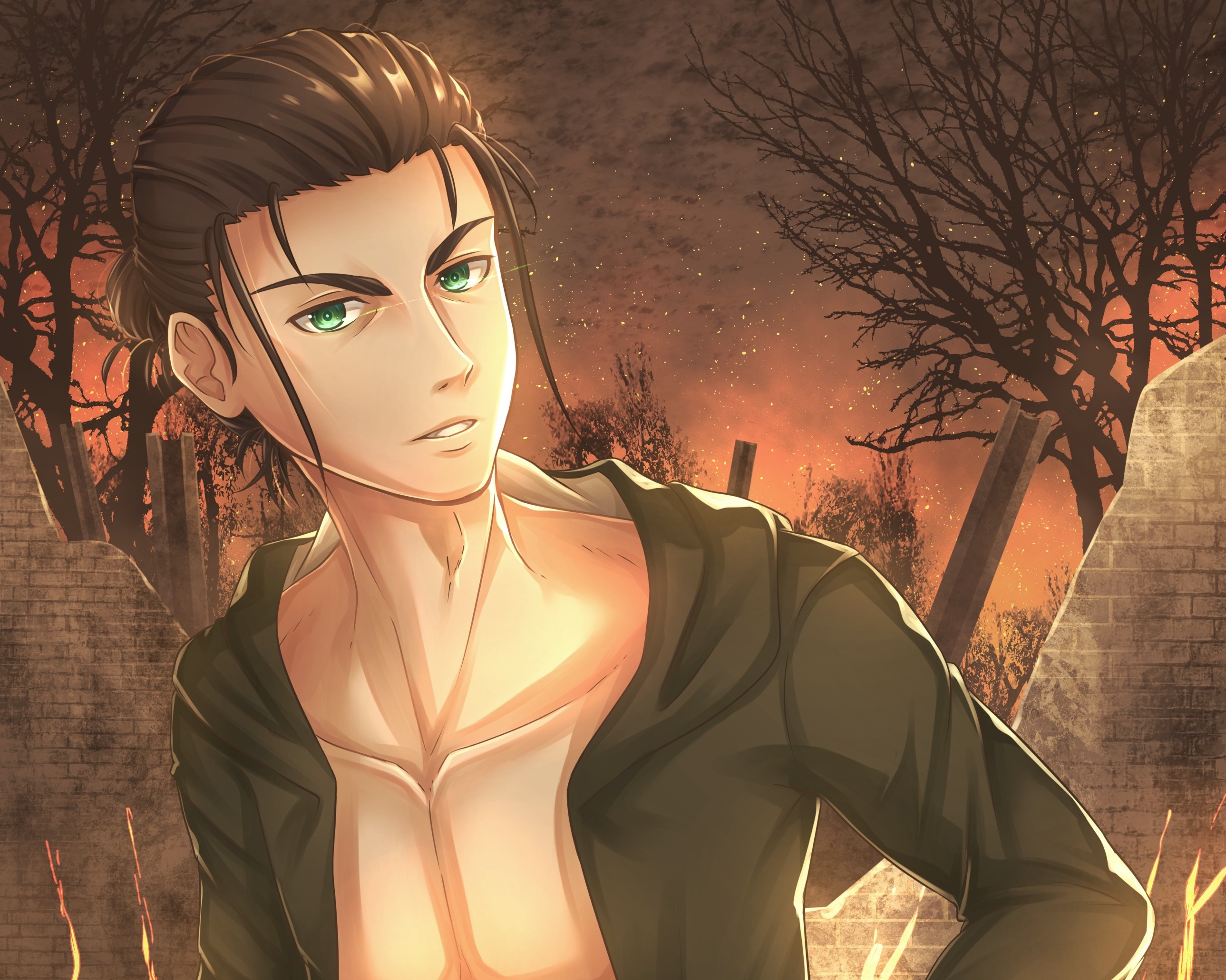 Eren Yeager from Attack on Titan HD Wallpaper