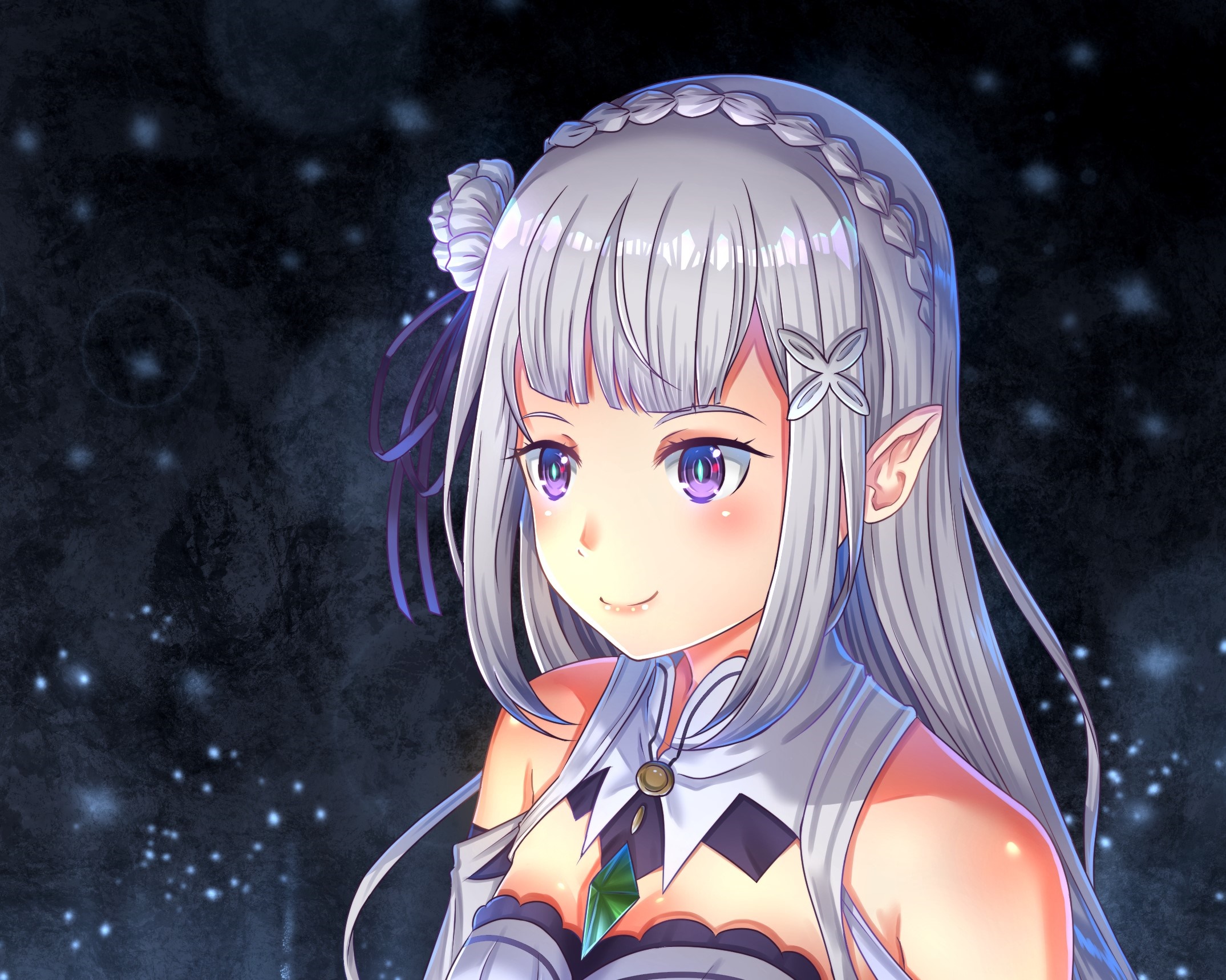 Emilia from Re:ZERO -Starting Life In Another World- HD Wallpaper