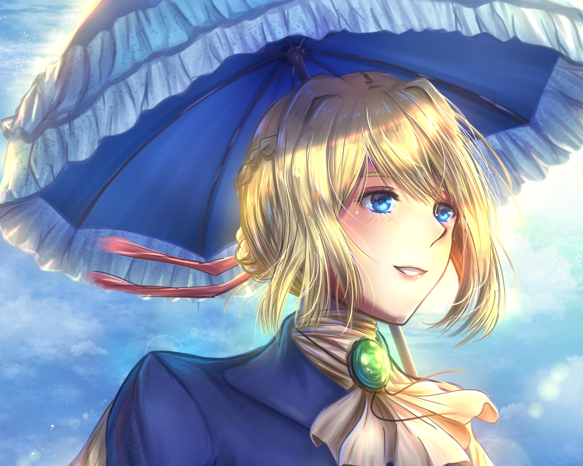 Violet Evergarden with Umbrella HD Wallpaper