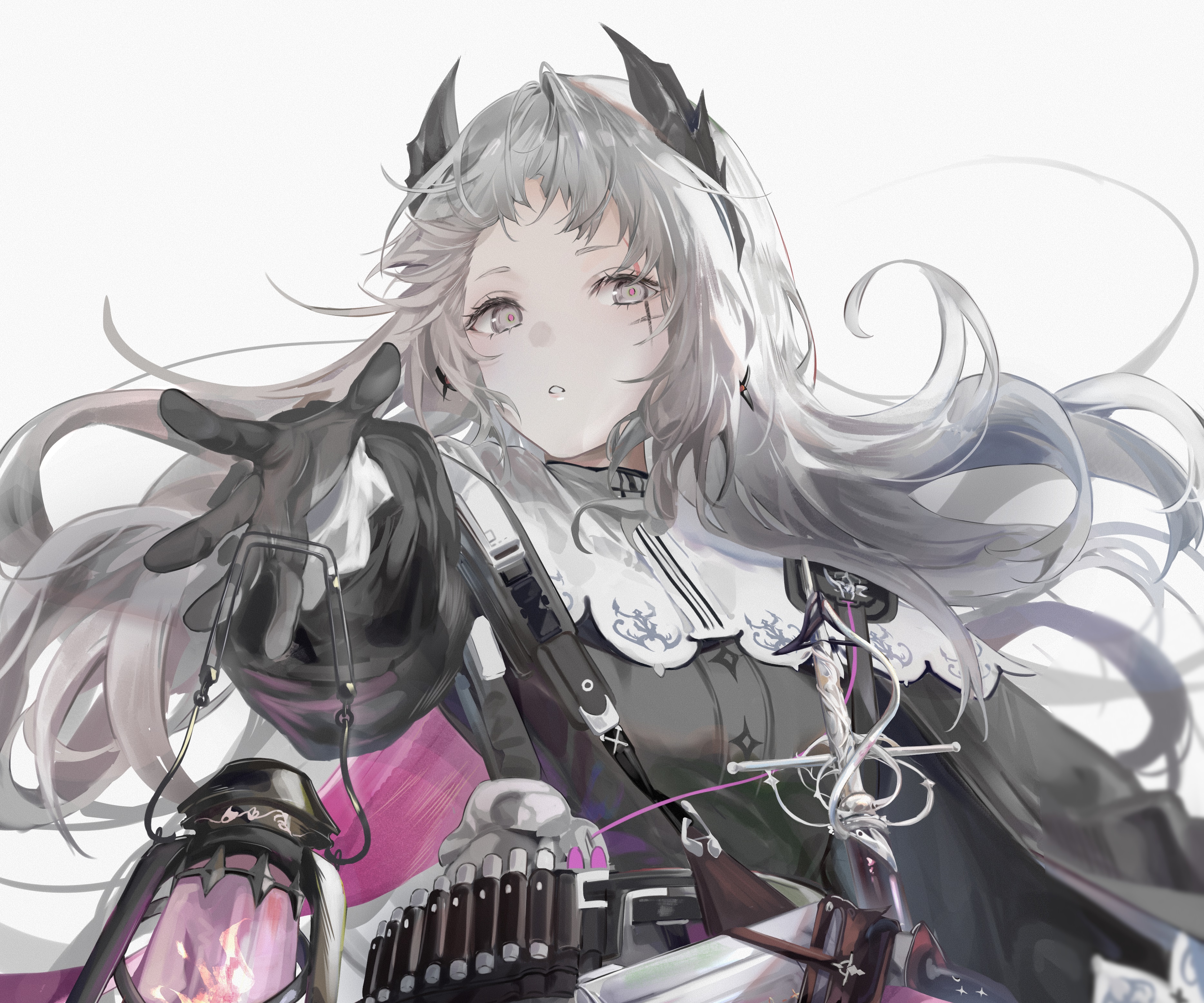 Irene from Arknights holding a lantern HD Wallpaper