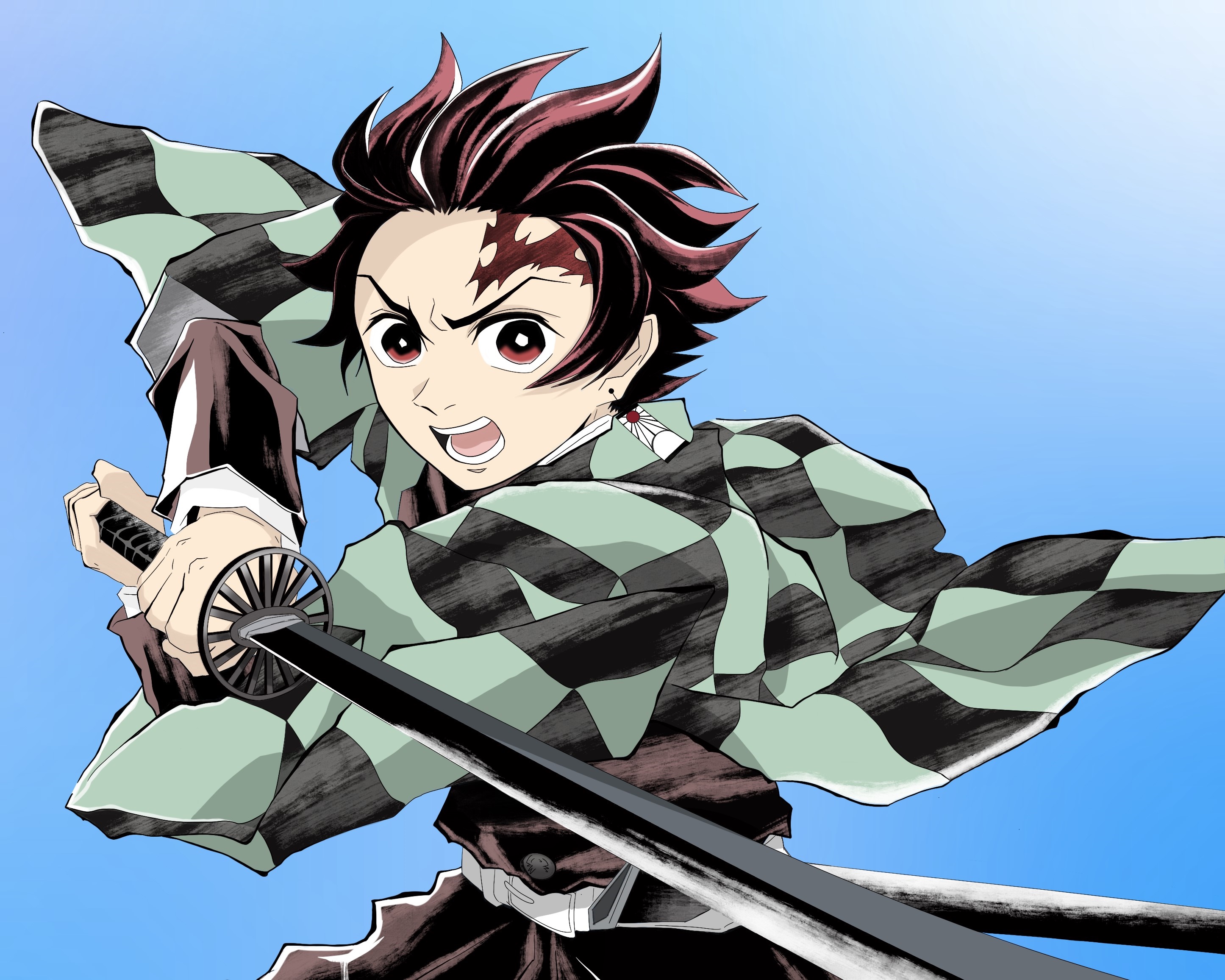 Tanjiro Kamado from Demon Slayer: Kimetsu No Yaiba HD Wallpaper