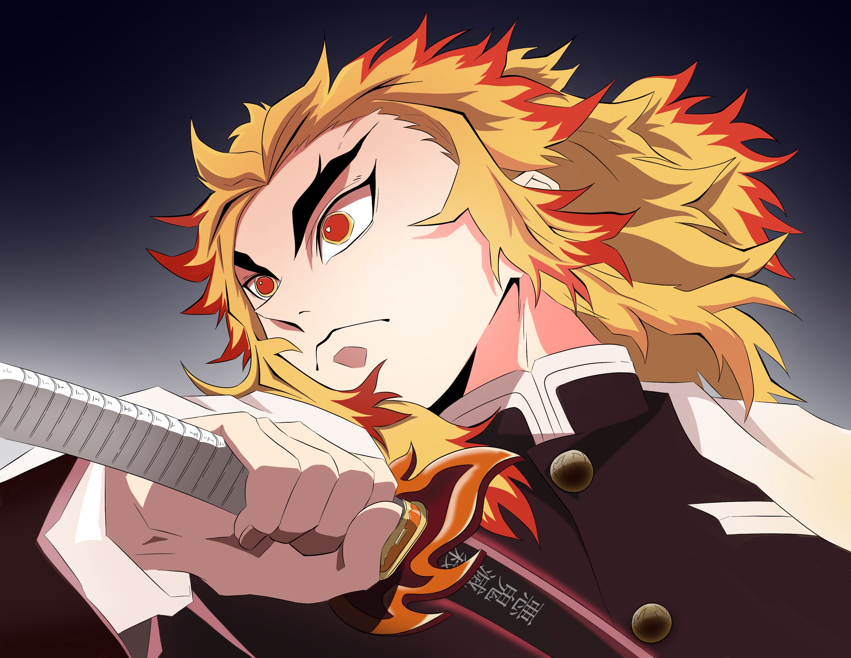Kyojuro Rengoku from Demon Slayer: Kimetsu No Yaiba HD Wallpaper