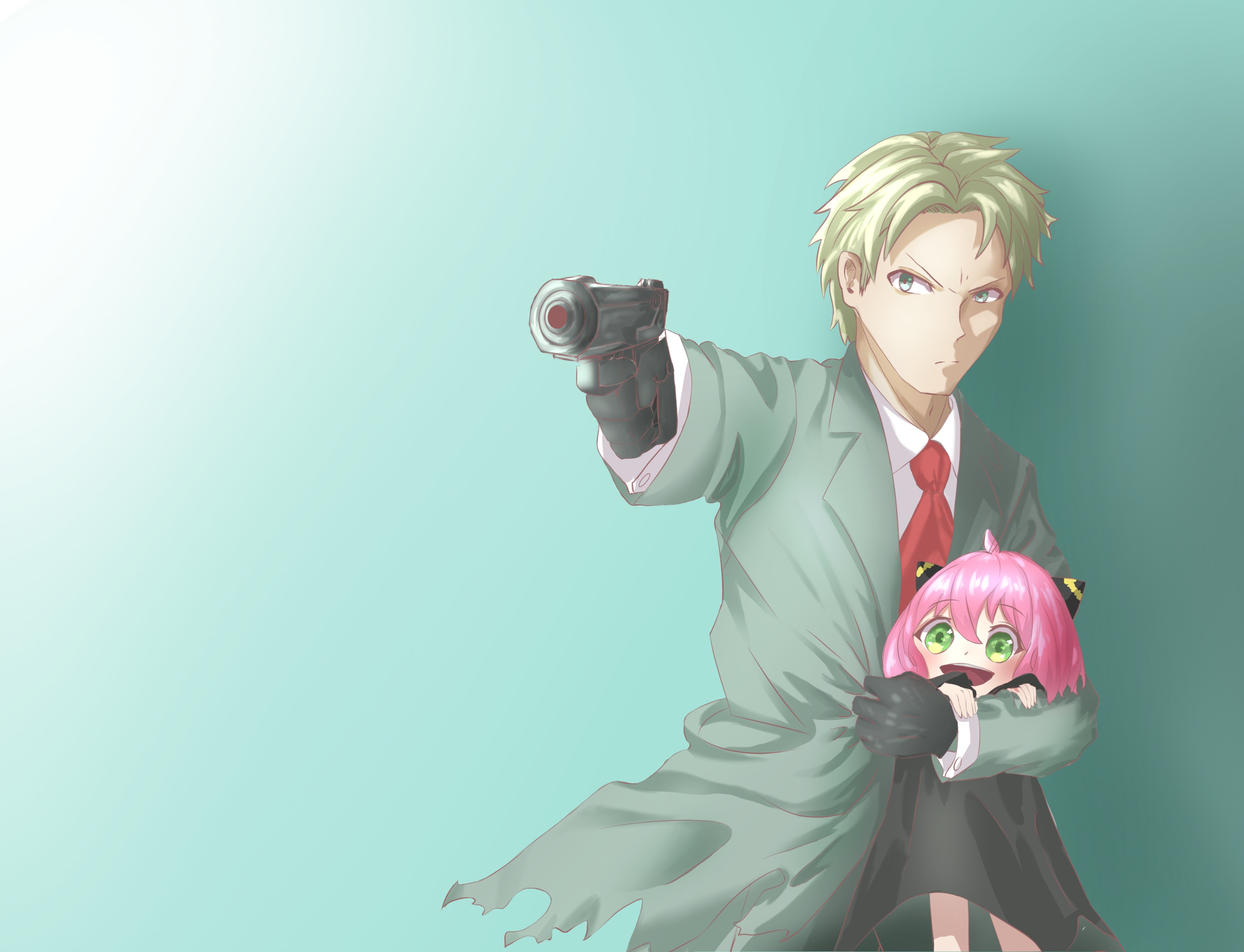 Loid Forger and Anya Forger from Spy X Family HD Wallpaper