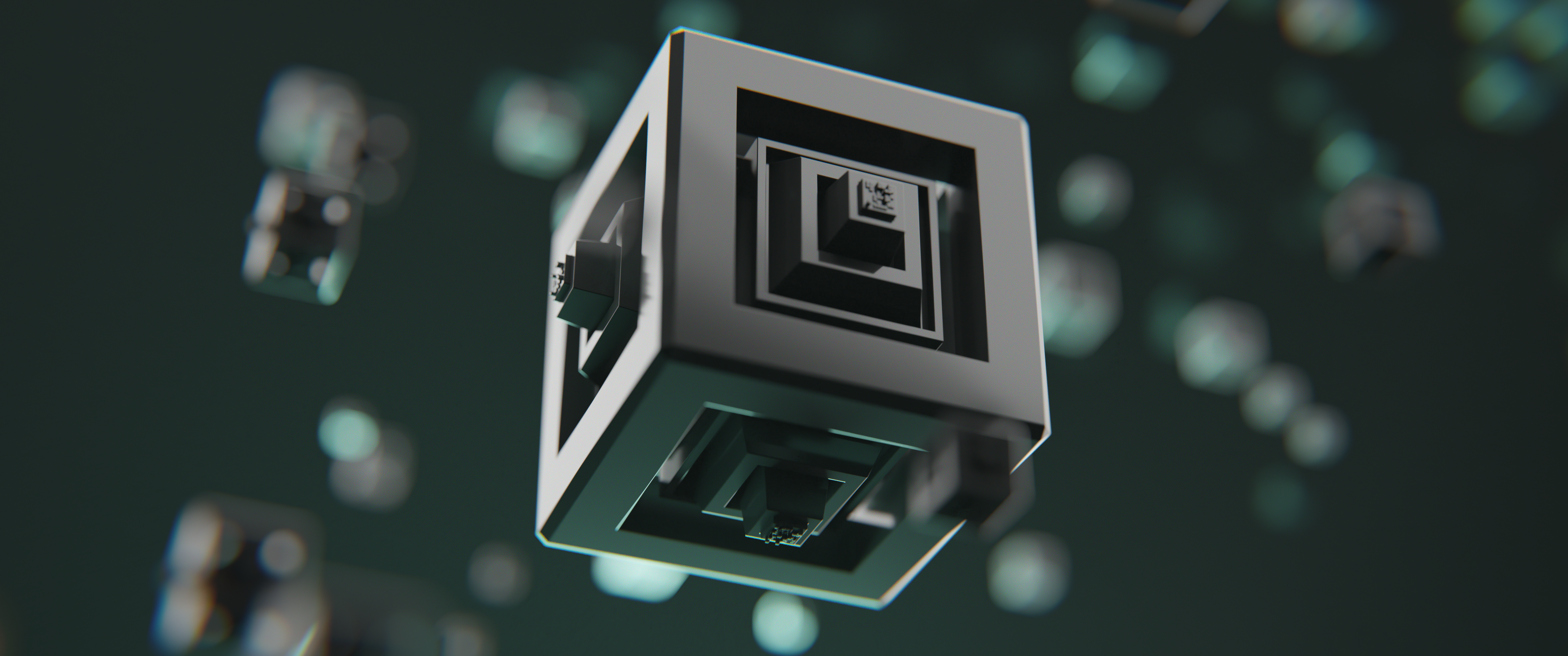 Abstract fractal cube HD Wallpaper