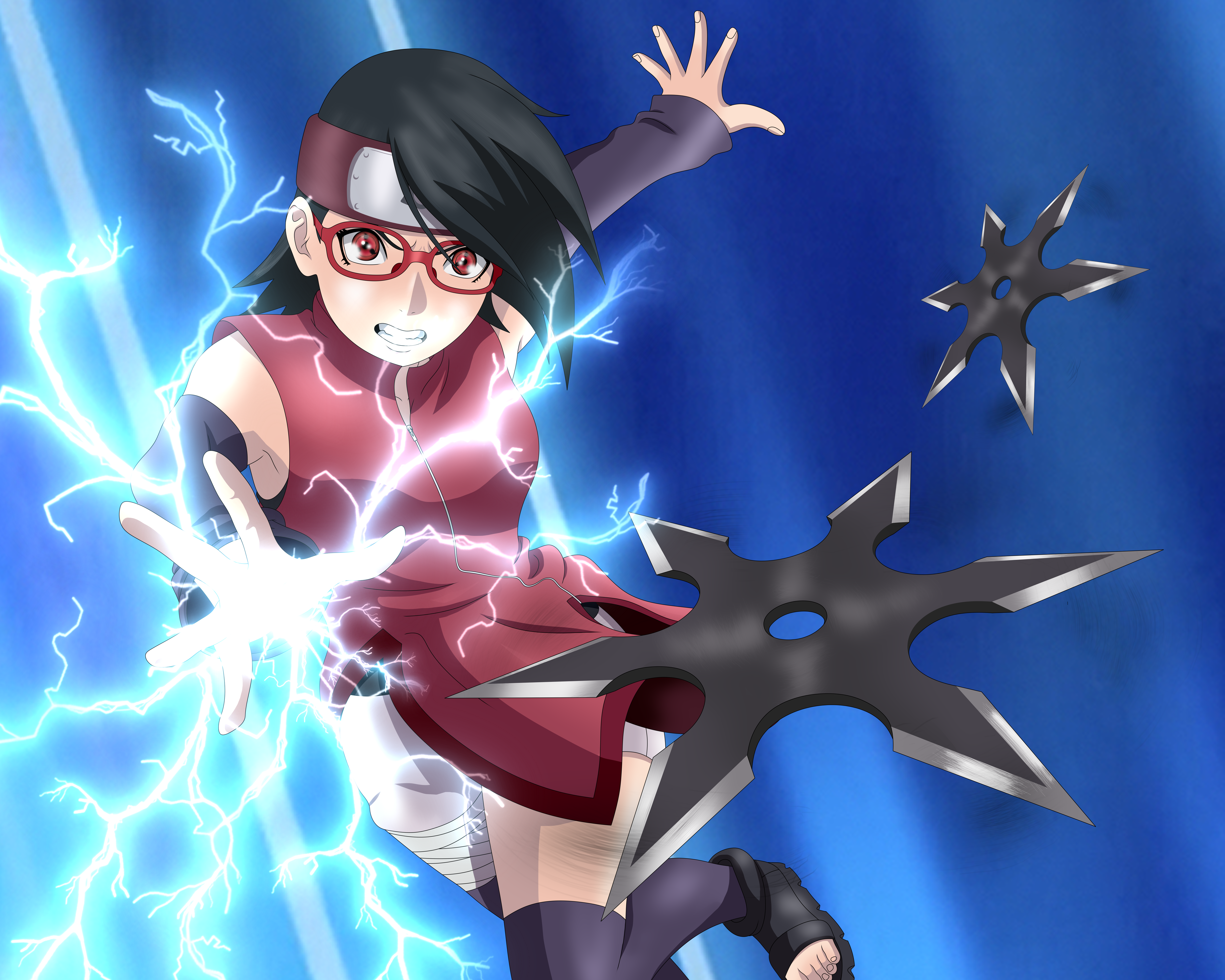 Sarada Uchiha from Boruto 4K HD Wallpaper