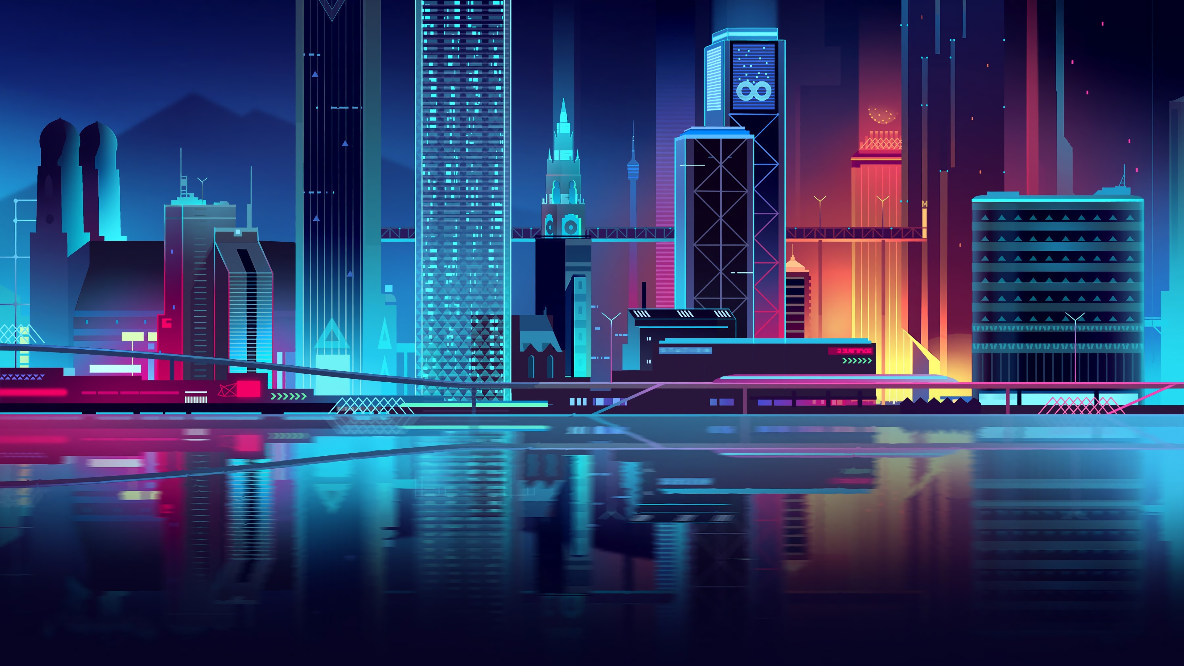 Sci Fi City HD Wallpaper