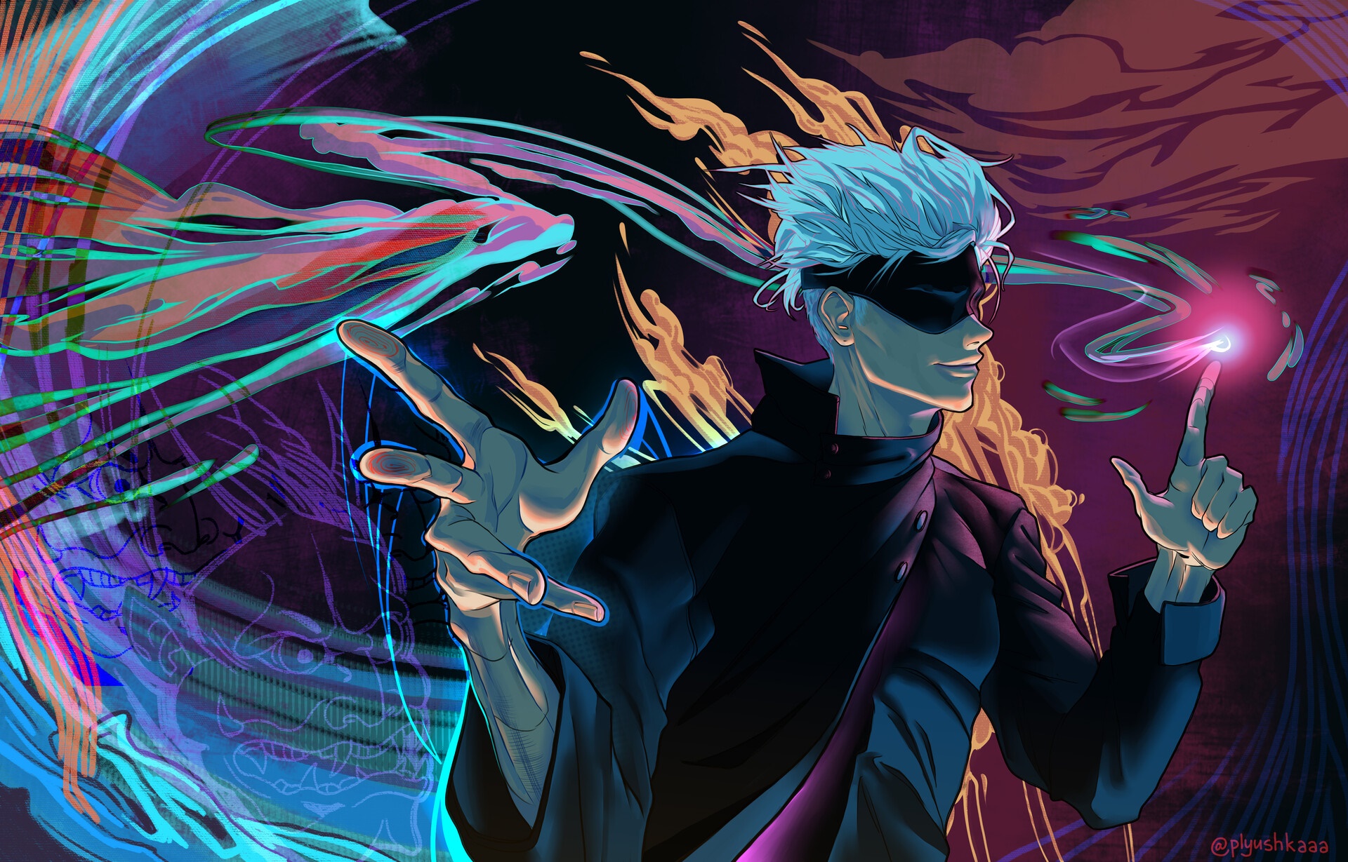 Satoru Gojo from Jujutsu Kaisen HD Wallpaper