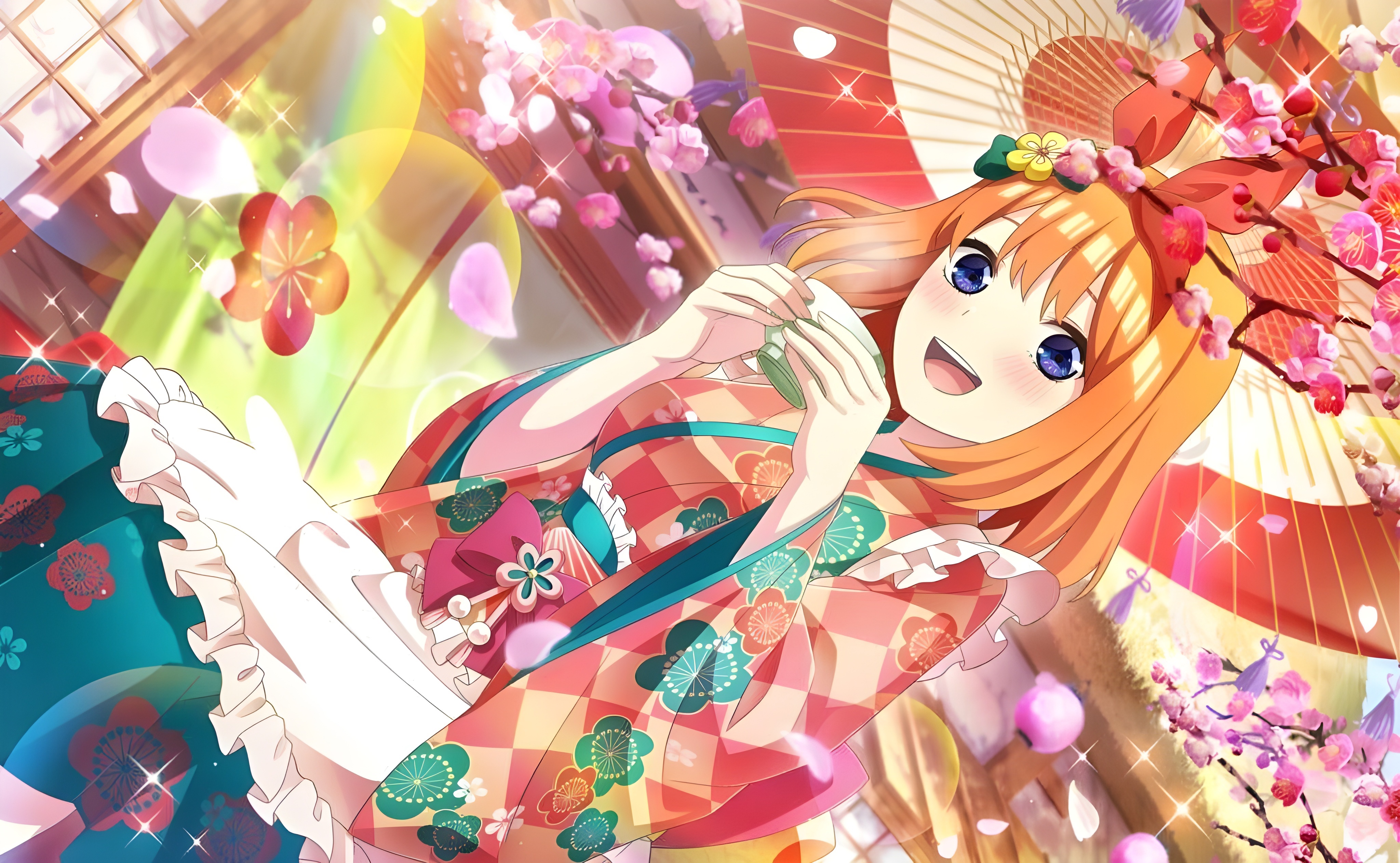 Yotsuba Nakano from The Quintessential Quintuplets HD Wallpaper