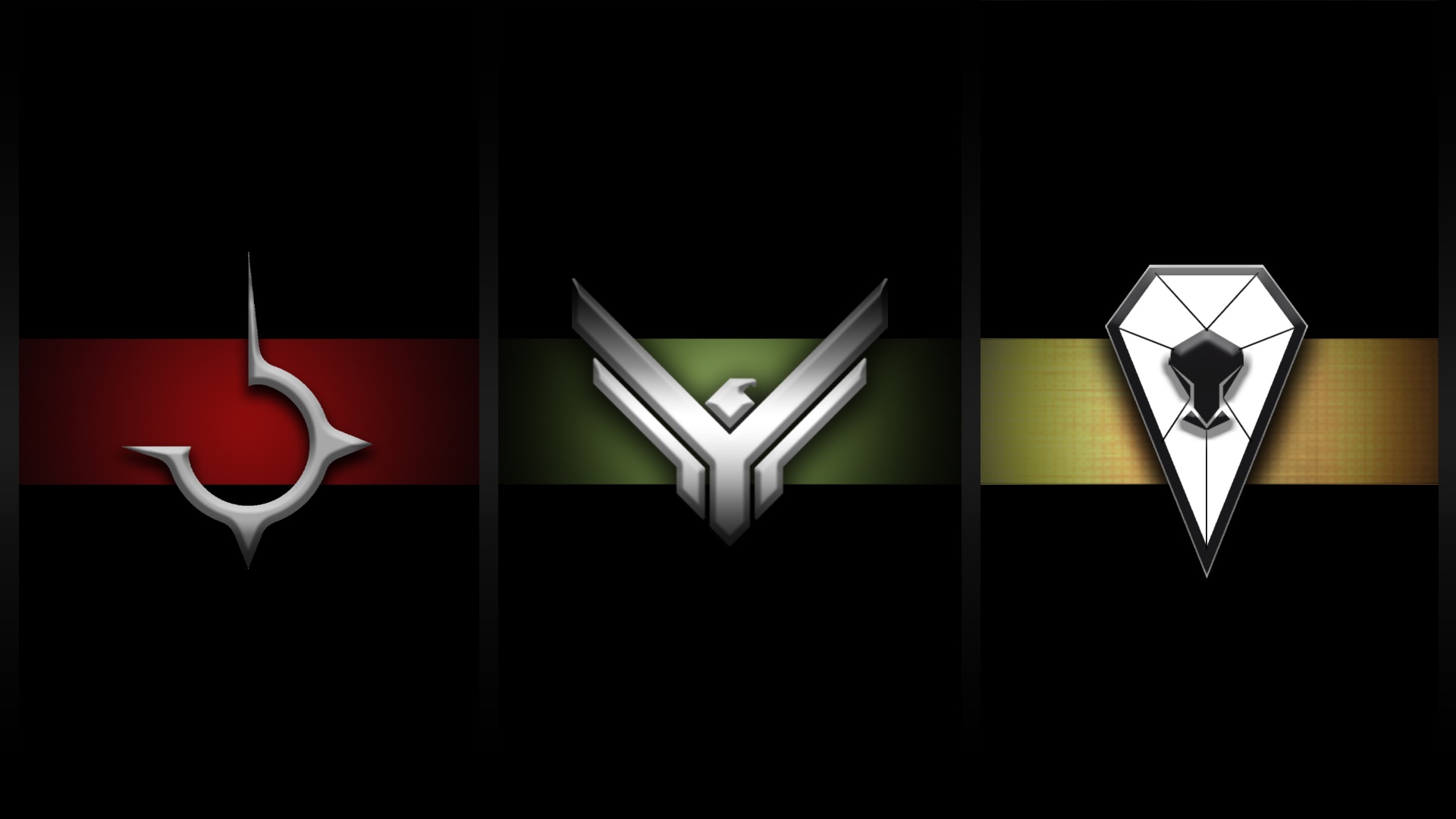 Three faction emblems from Dune HD Wallpaper
