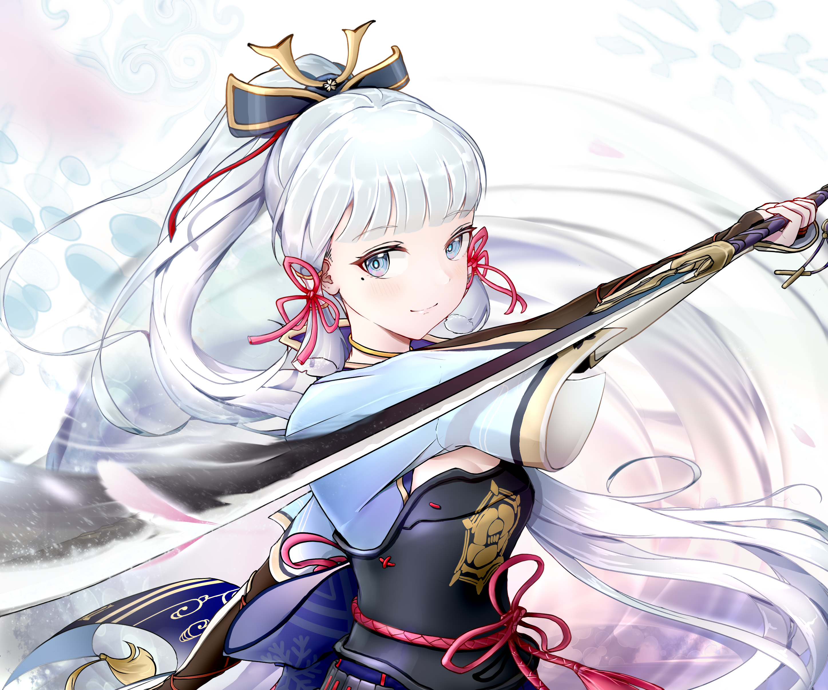 Kamisato Ayaka from Genshin Impact HD Wallpaper