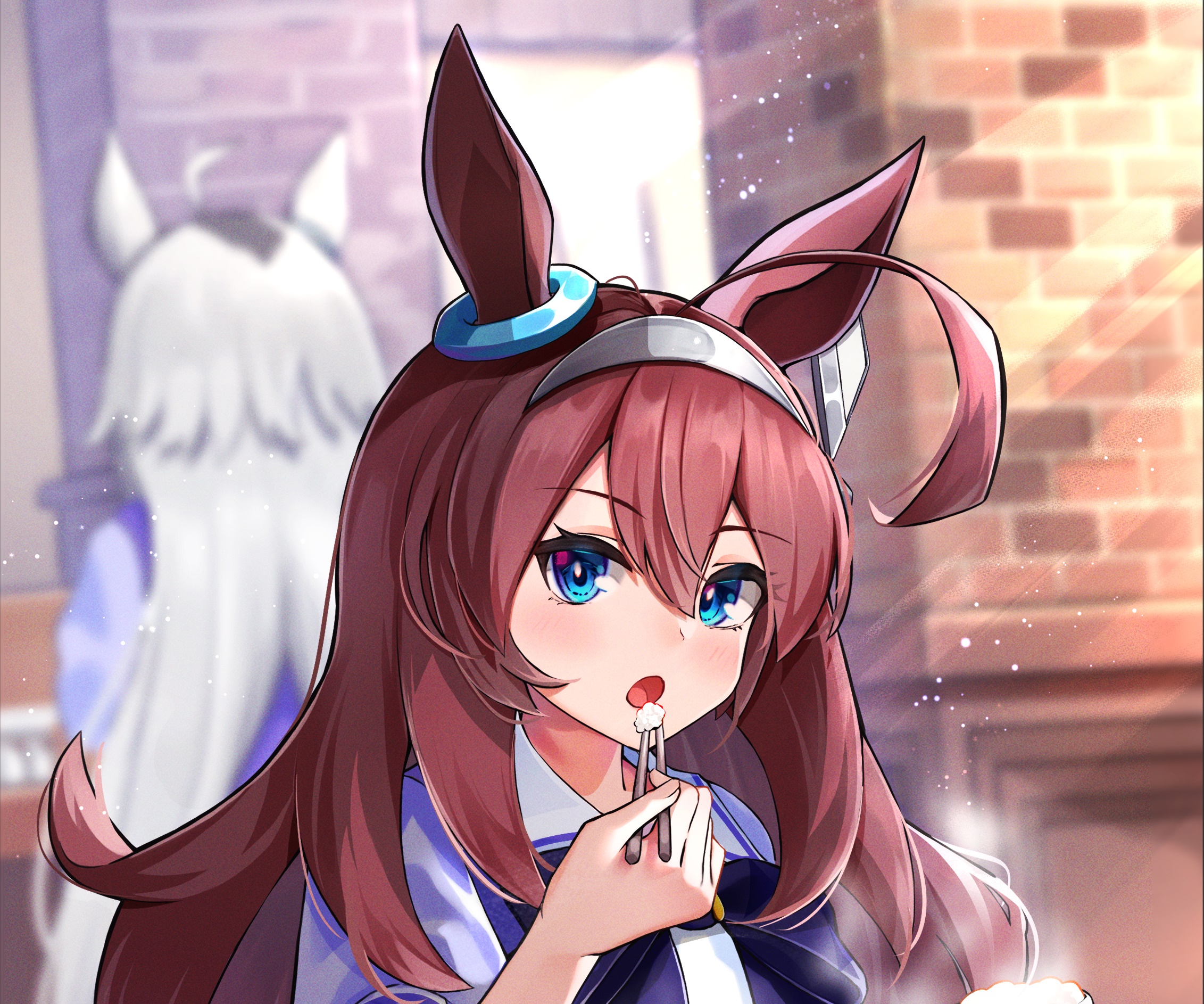 Rice Shower from Uma Musume: Pretty Derby eating HD Wallpaper