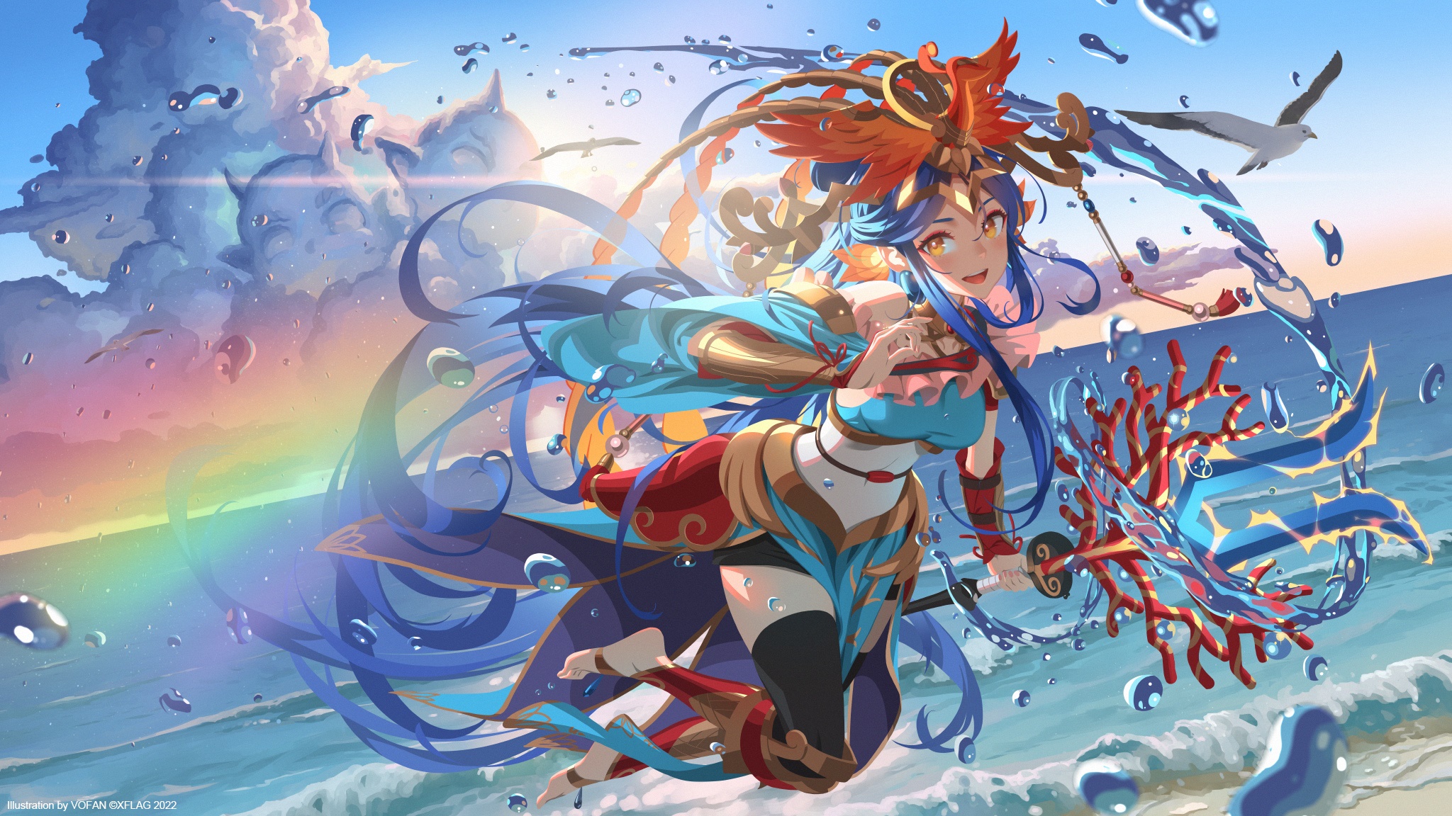 Nami from League of Legends HD Wallpaper