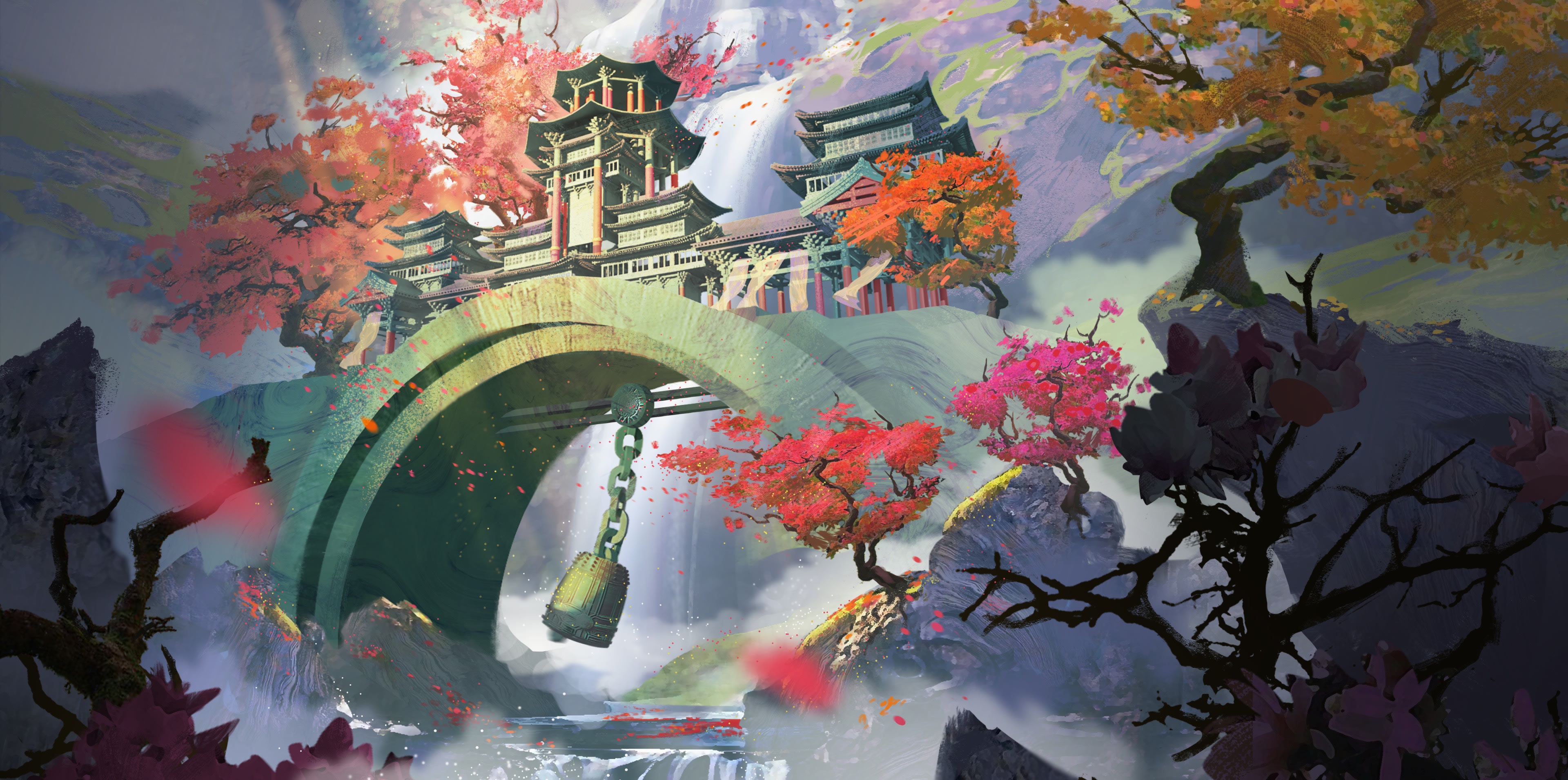 Guild Wars 2: End Of Dragons landscape HD Wallpaper