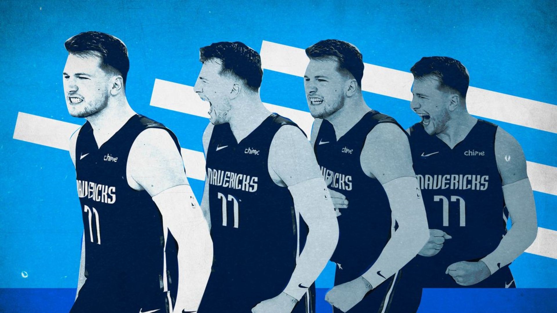 Luka Dončić in Dallas Mavericks uniform HD Wallpaper