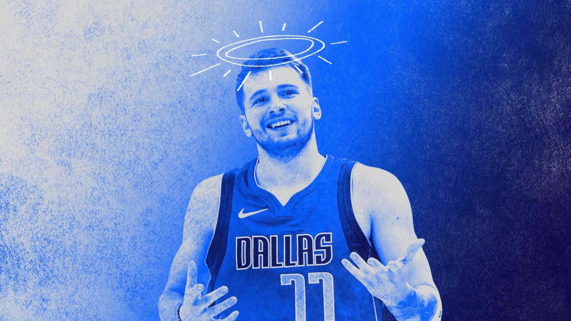 Luka Dončić wearing a Dallas jersey HD Wallpaper