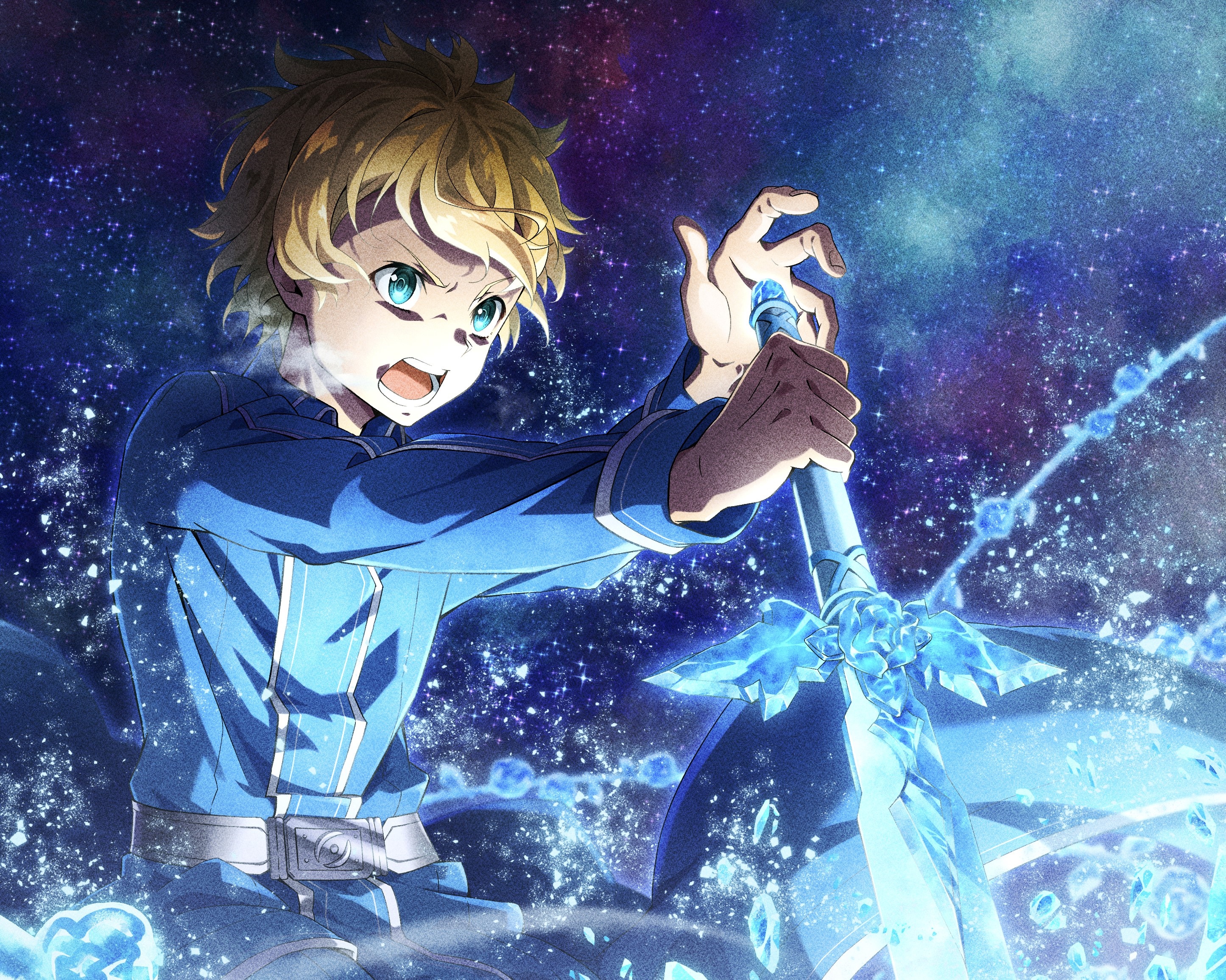 Eugeo from Sword Art Online with a crystal sword HD Wallpaper