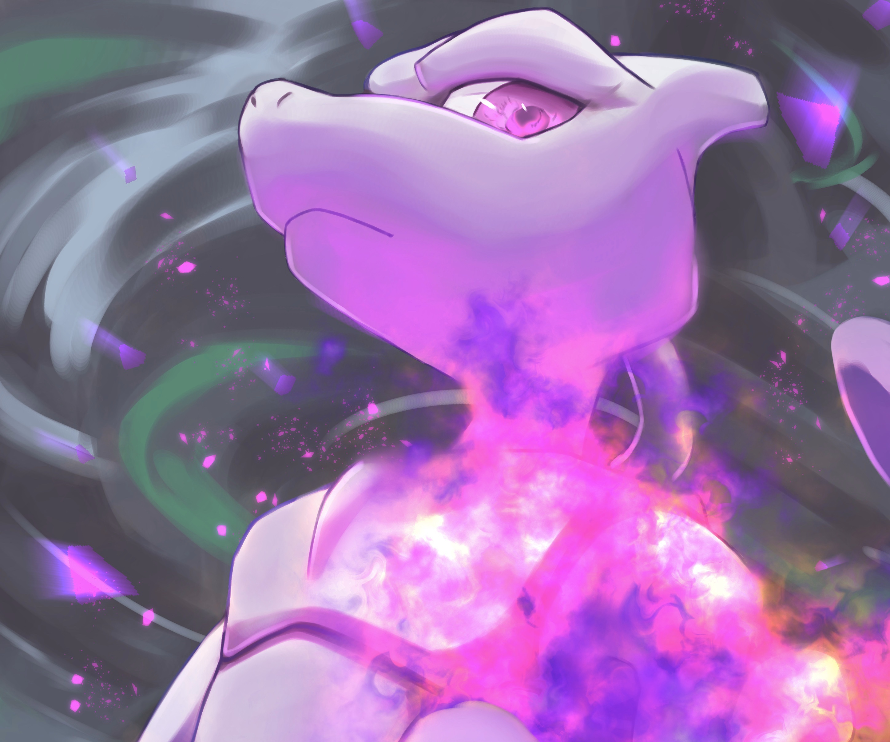Mewtwo from Pokémon HD Wallpaper