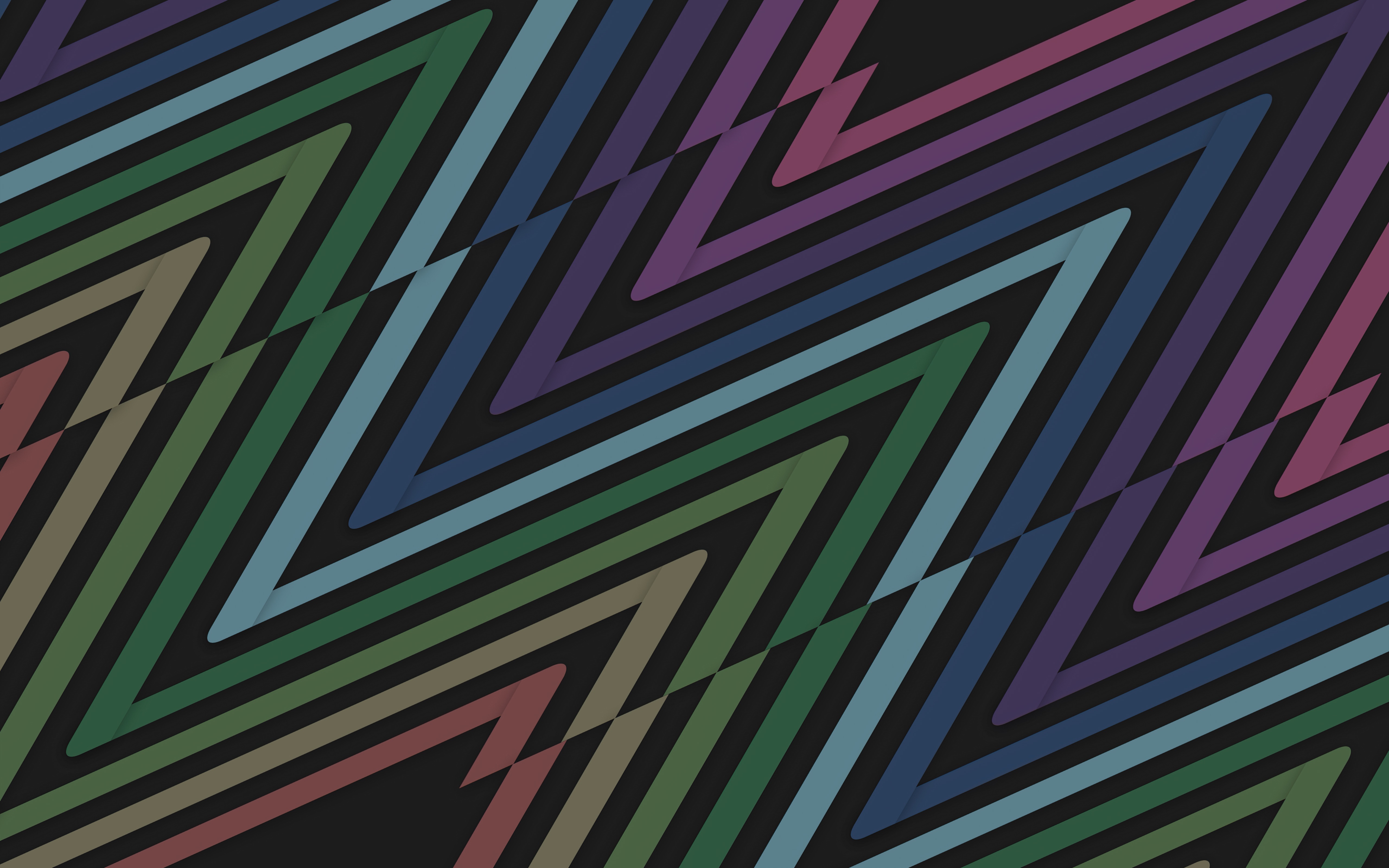 Abstract geometric lines in multiple colors HD Wallpaper