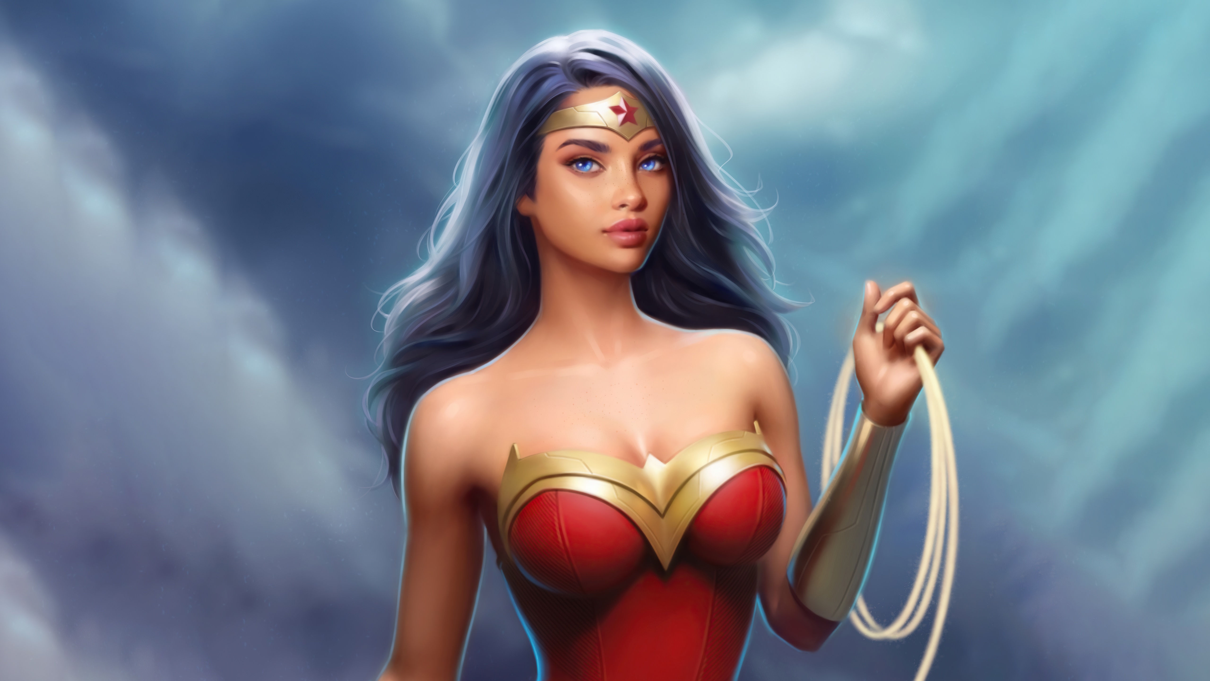 Wonder Woman artwork by an artist HD Wallpaper