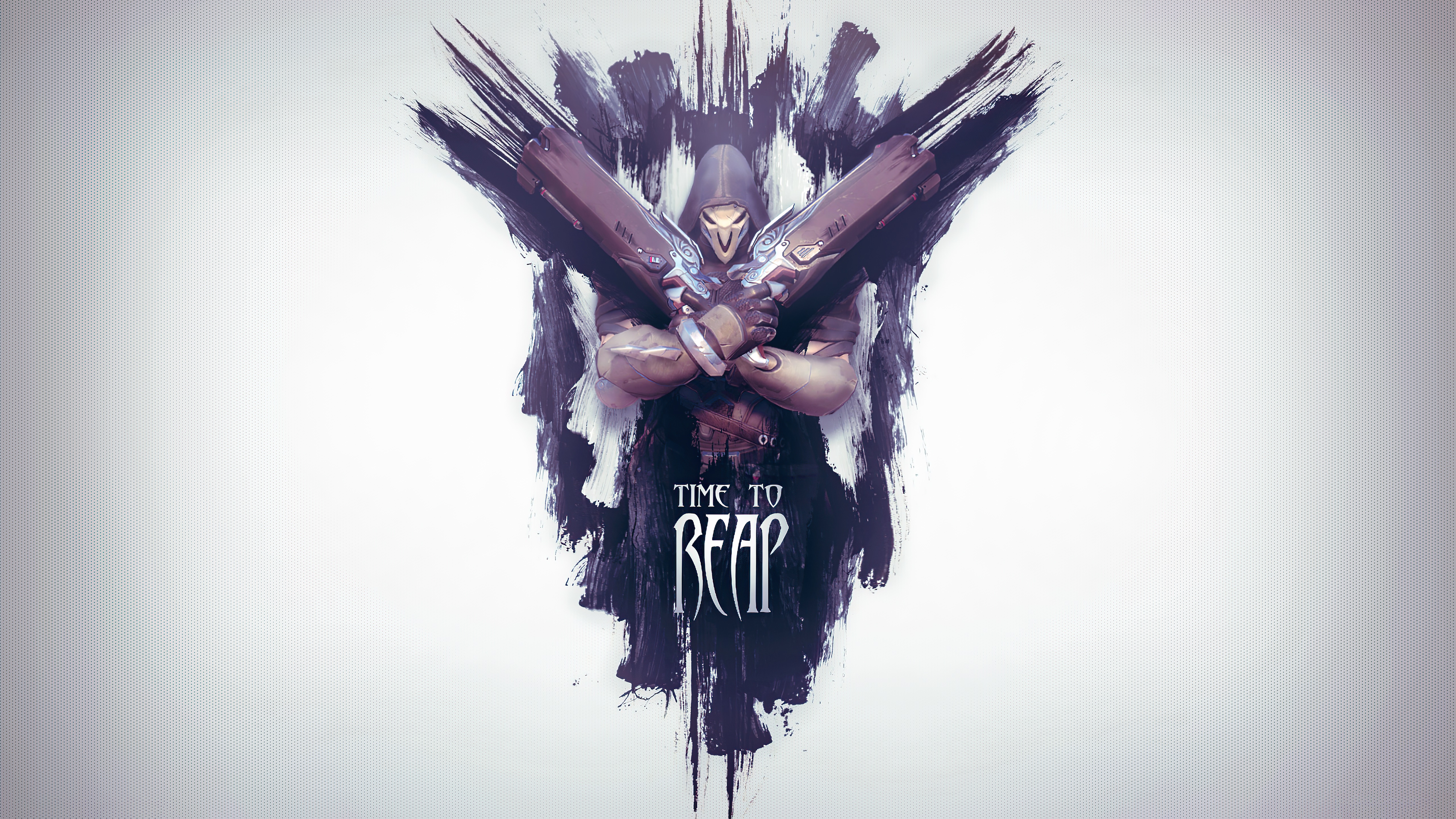 Reaper from Overwatch with guns HD Wallpaper