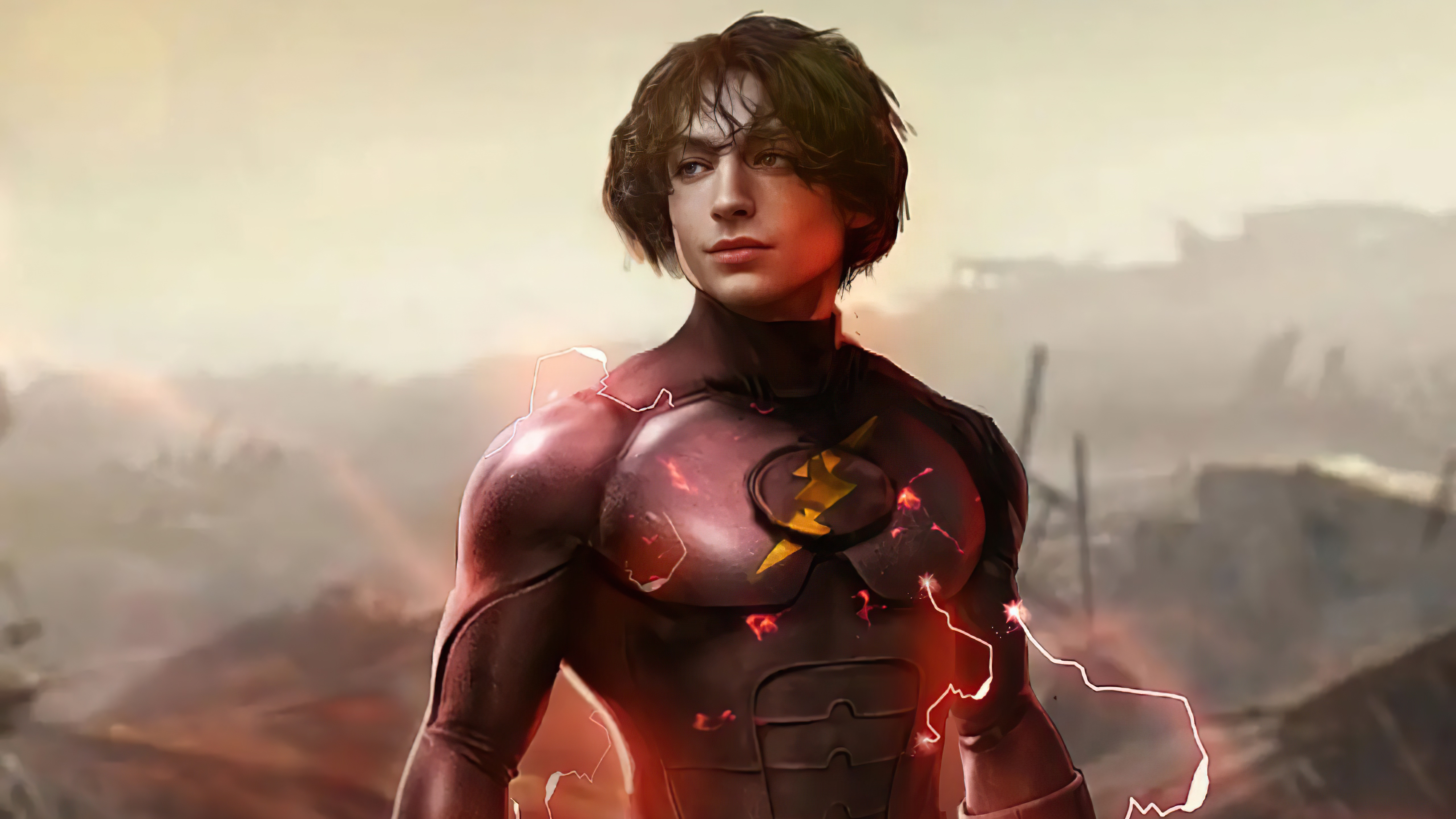 The Flash from DC Comics artwork HD Wallpaper