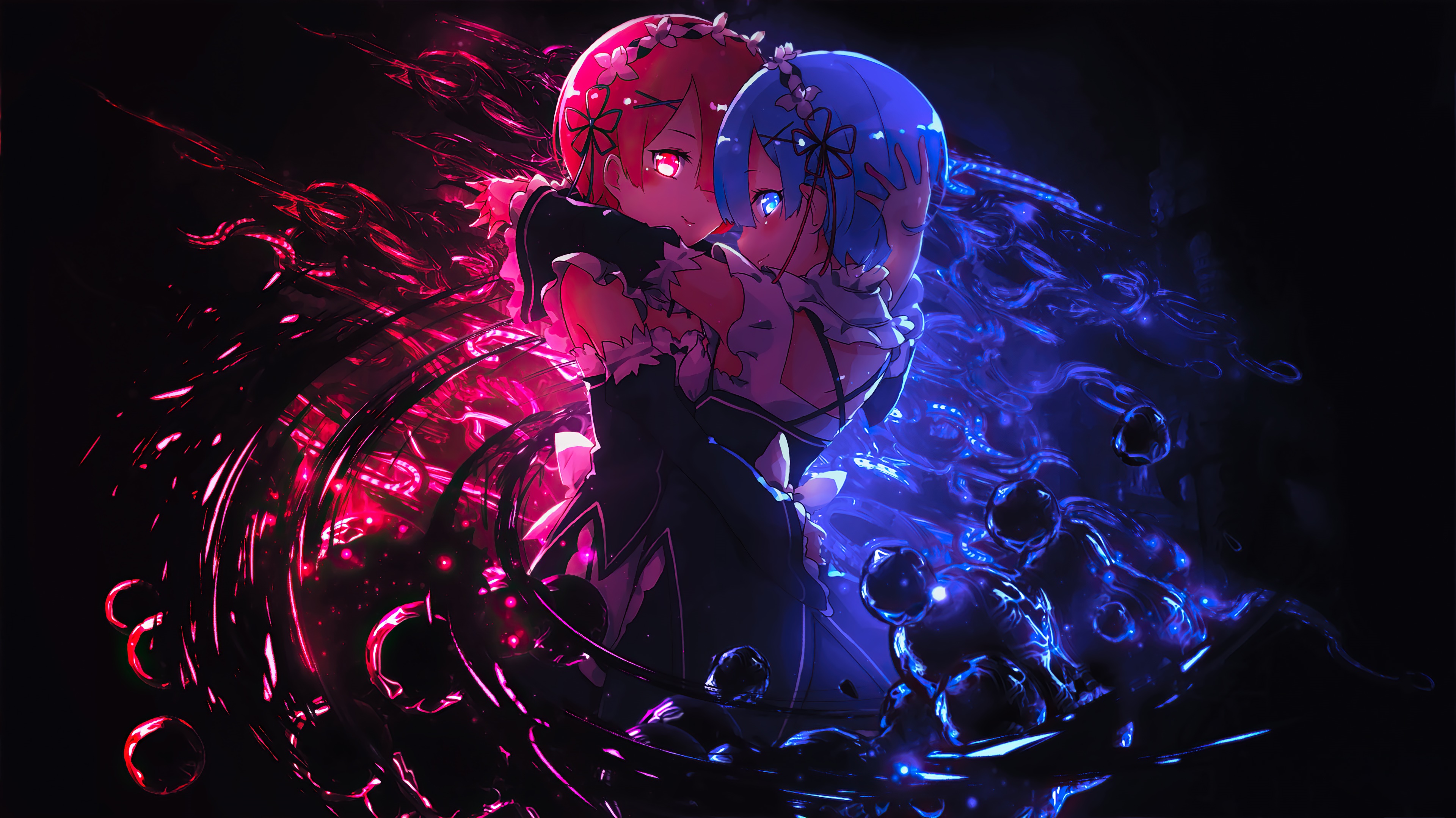 Rem and Ram from Re:Zero HD Wallpaper