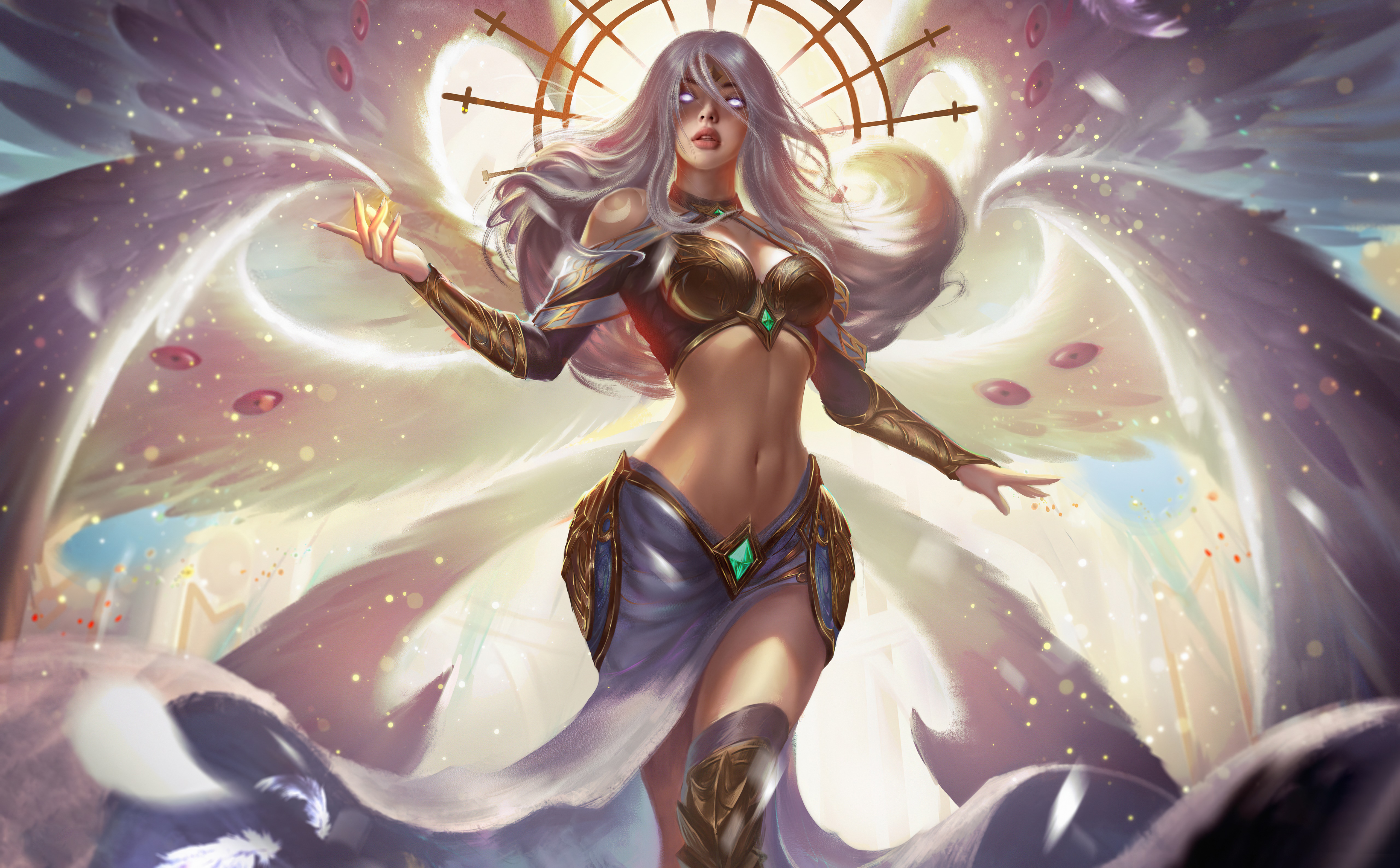 Fantasy Angel Artwork HD Wallpaper