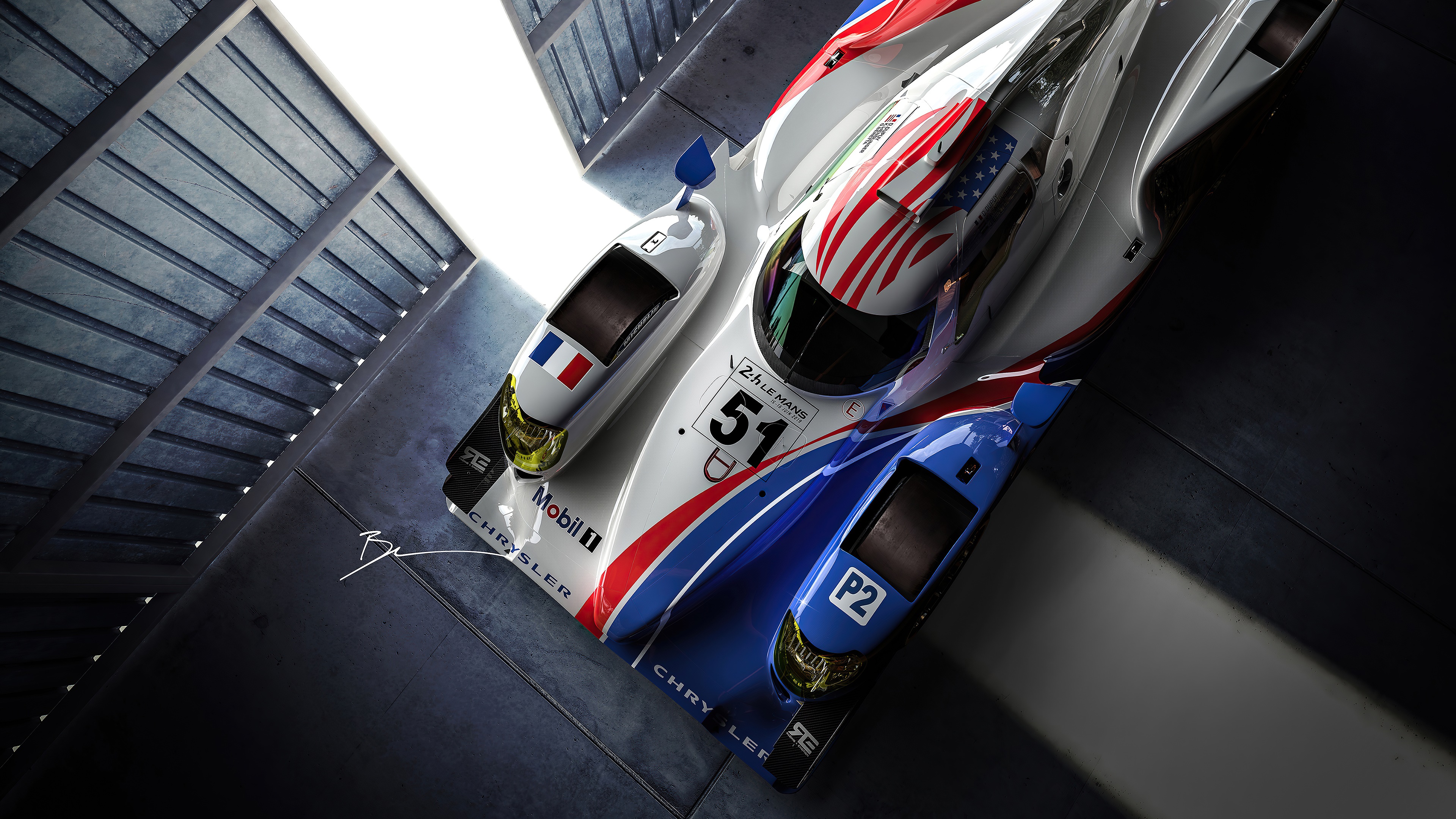 Dodge Viper Le Mans race car 4K HD Wallpaper